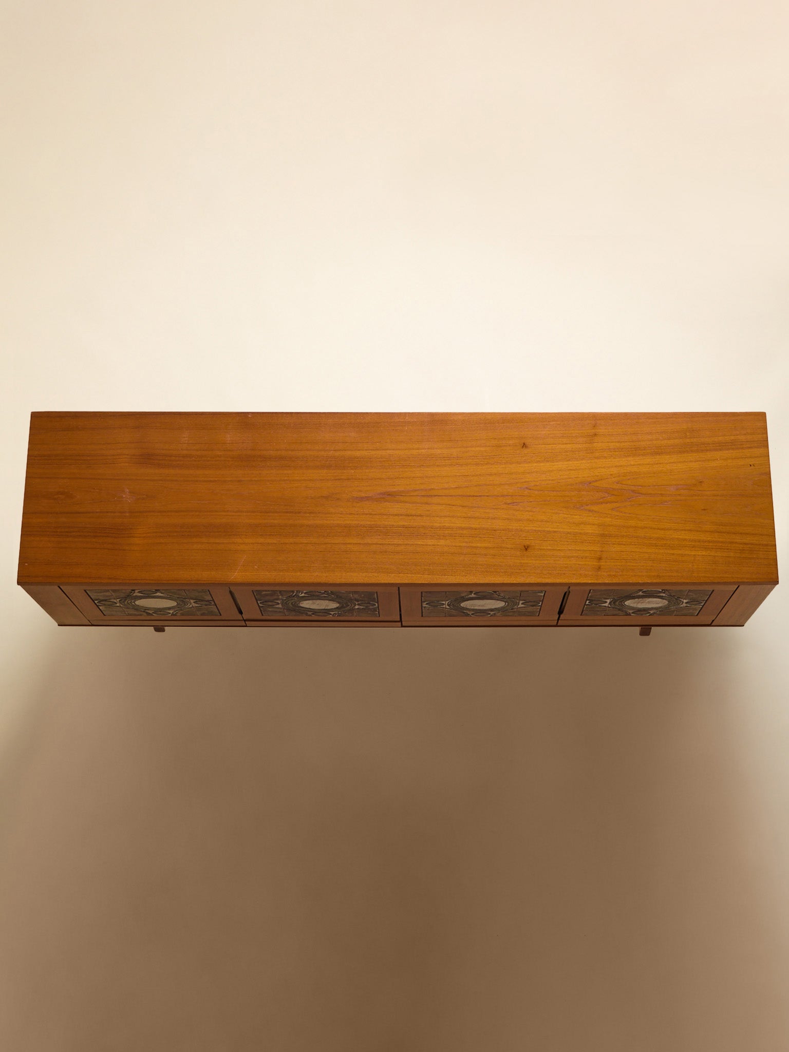 The Vintage Gangso Mobler Danish Teak & Tile Sideboard, 1970SCredenzas and SideboardsMiscellanea, etc.