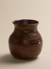The Vintage Rust Glazed Studio Pottery Vase with Swirl PatternVasesMiscellanea, etc.