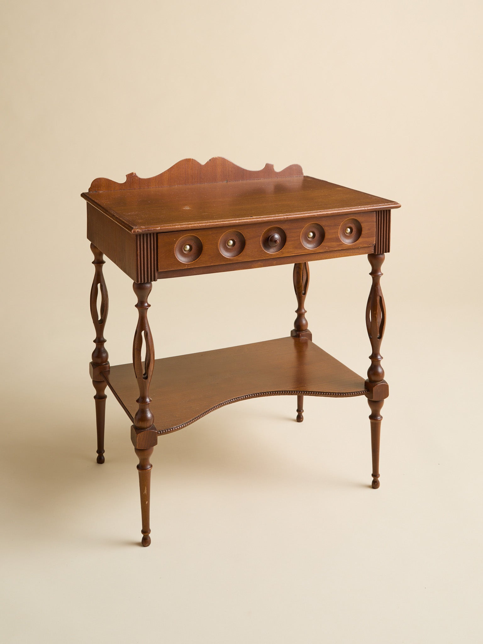 The Vintage Italian Mid-Century Modern Teak 1-Drawer NightstandsSide TablesMiscellanea, etc.