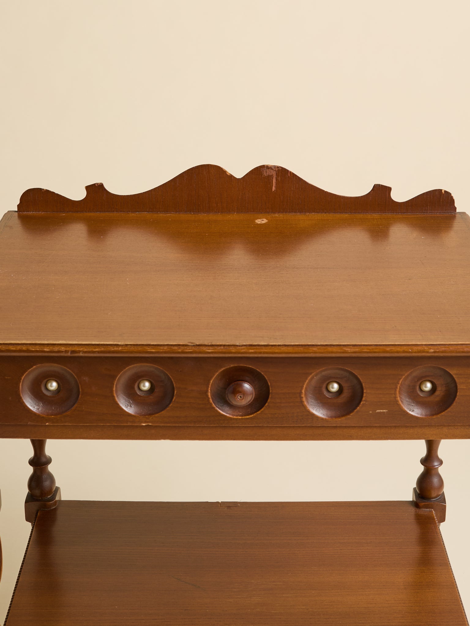 The Vintage Italian Mid-Century Modern Teak 1-Drawer NightstandsSide TablesMiscellanea, etc.