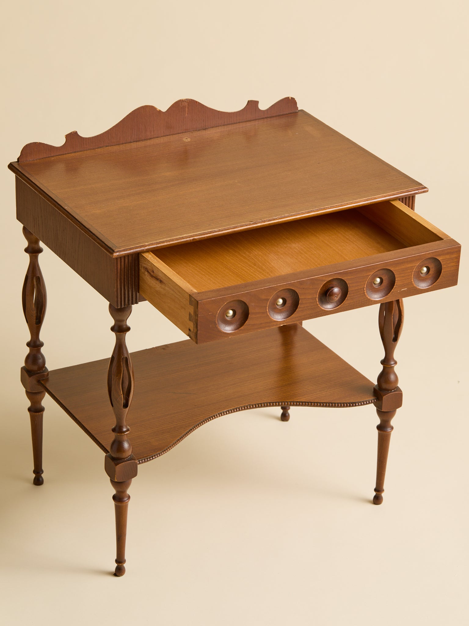 The Vintage Italian Mid-Century Modern Teak 1-Drawer NightstandsSide TablesMiscellanea, etc.