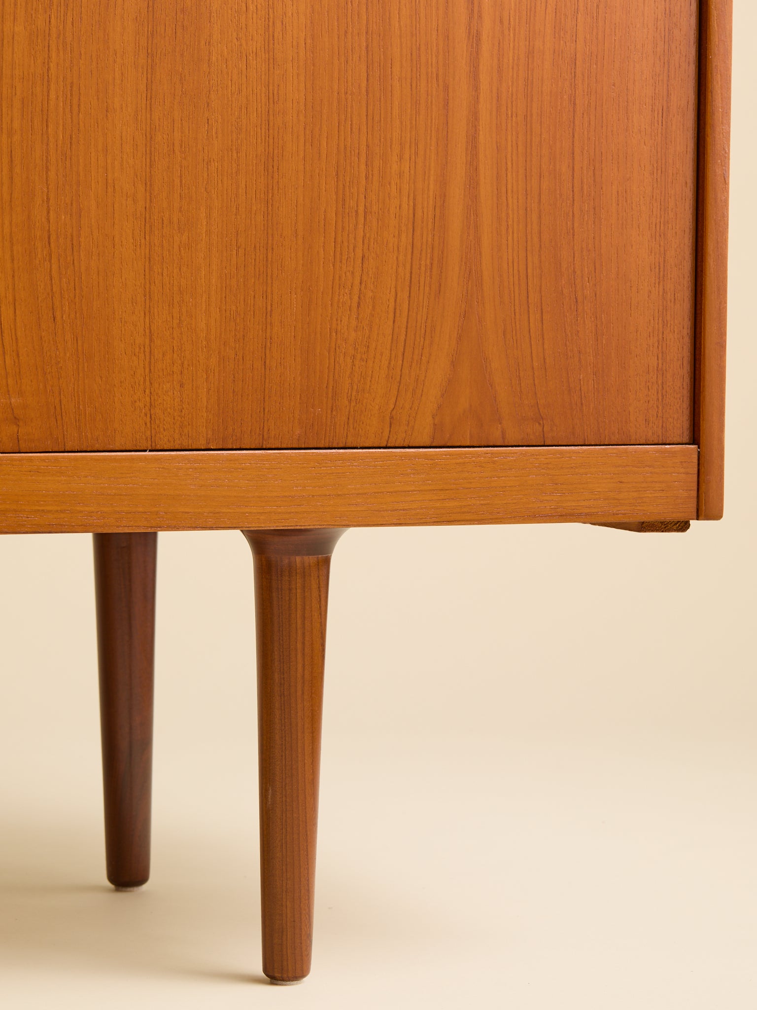The Vintage Mid-Century Modern Gustav Bahus Teak CredenzaCredenzas and SideboardsMiscellanea, etc.