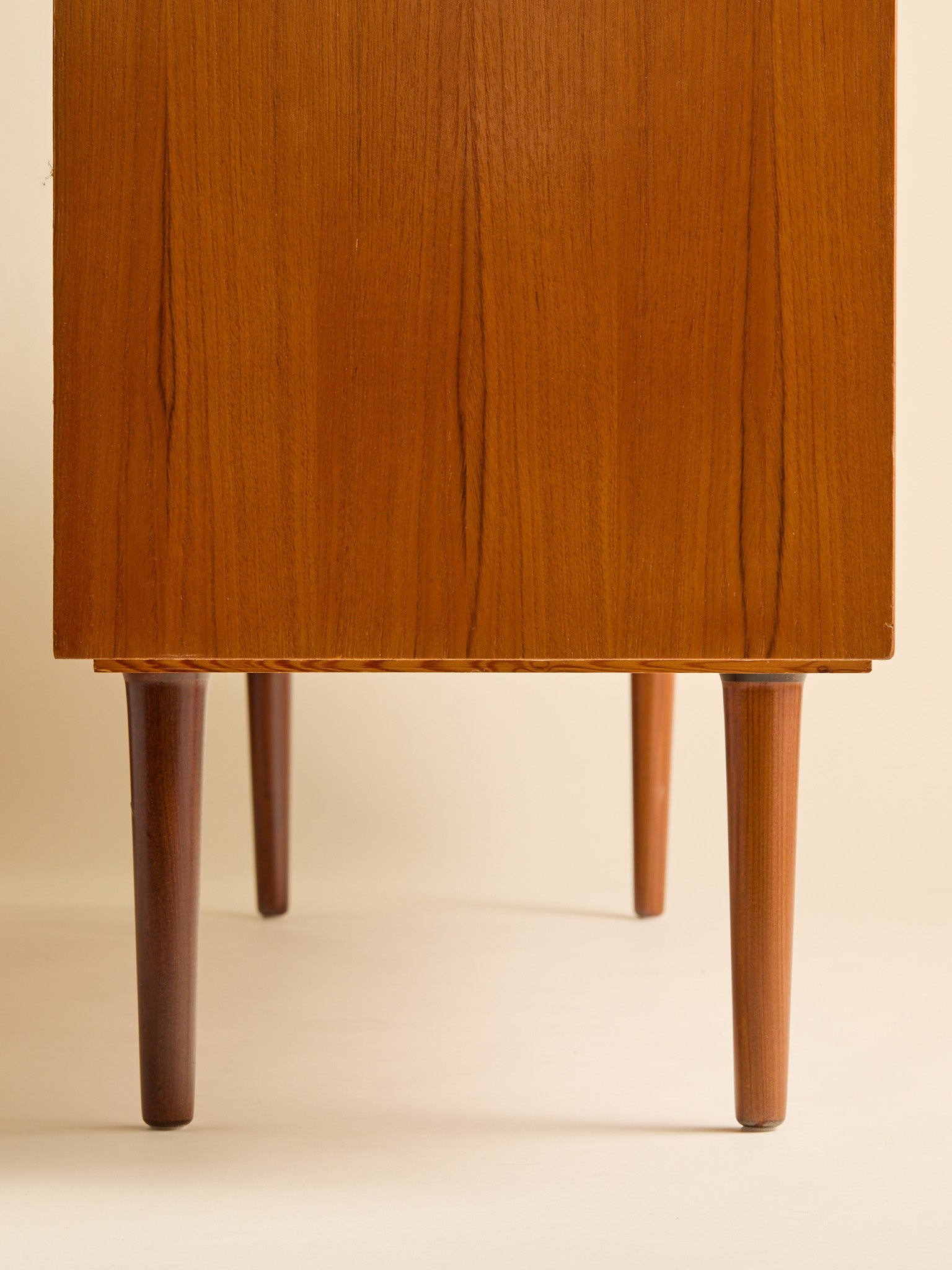 The Vintage Mid-Century Modern Gustav Bahus Teak CredenzaCredenzas and SideboardsMiscellanea, etc.