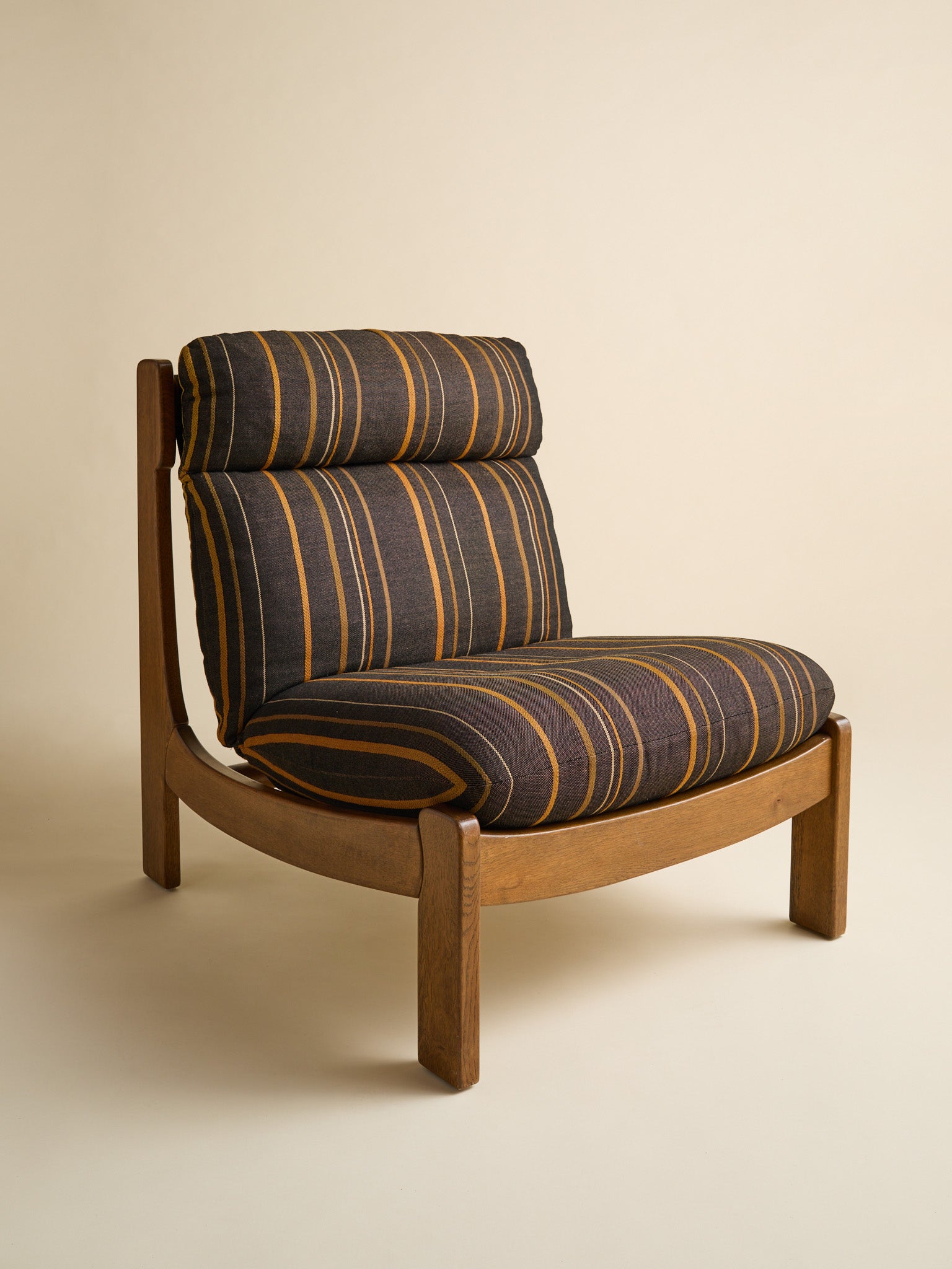 The Vintage Carl Straub Style German Oak Lounge Chairs, Germany 1970SSeatingMiscellanea, etc.