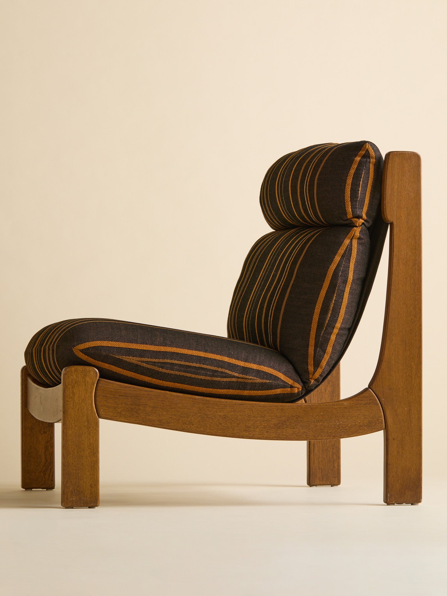 The Vintage Carl Straub Style German Oak Lounge Chairs, Germany 1970SSeatingMiscellanea, etc.