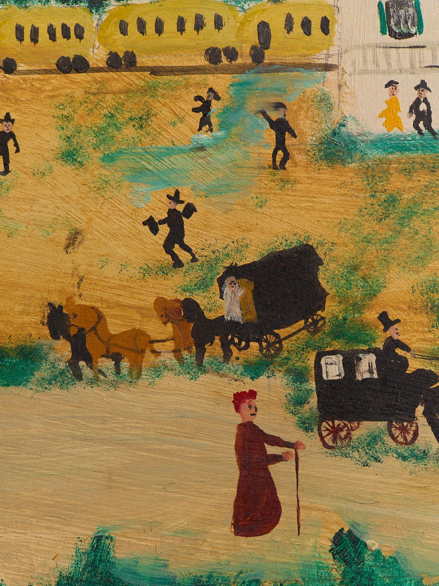 The Vintage Original Simple Town PaintingArtMiscellanea, etc.
