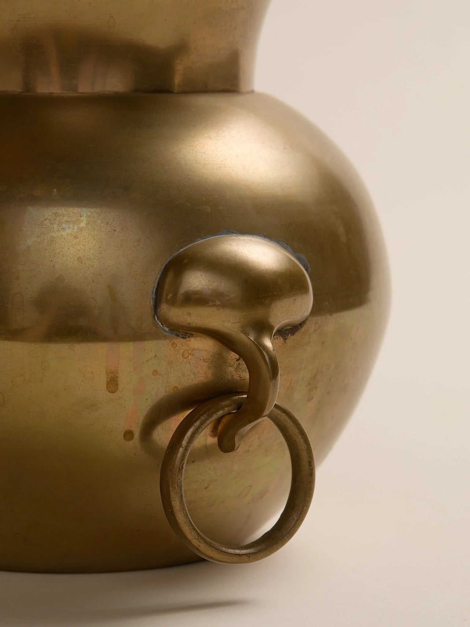 The Brass Ring Handle Vintage VesselVasesMiscellanea, etc.
