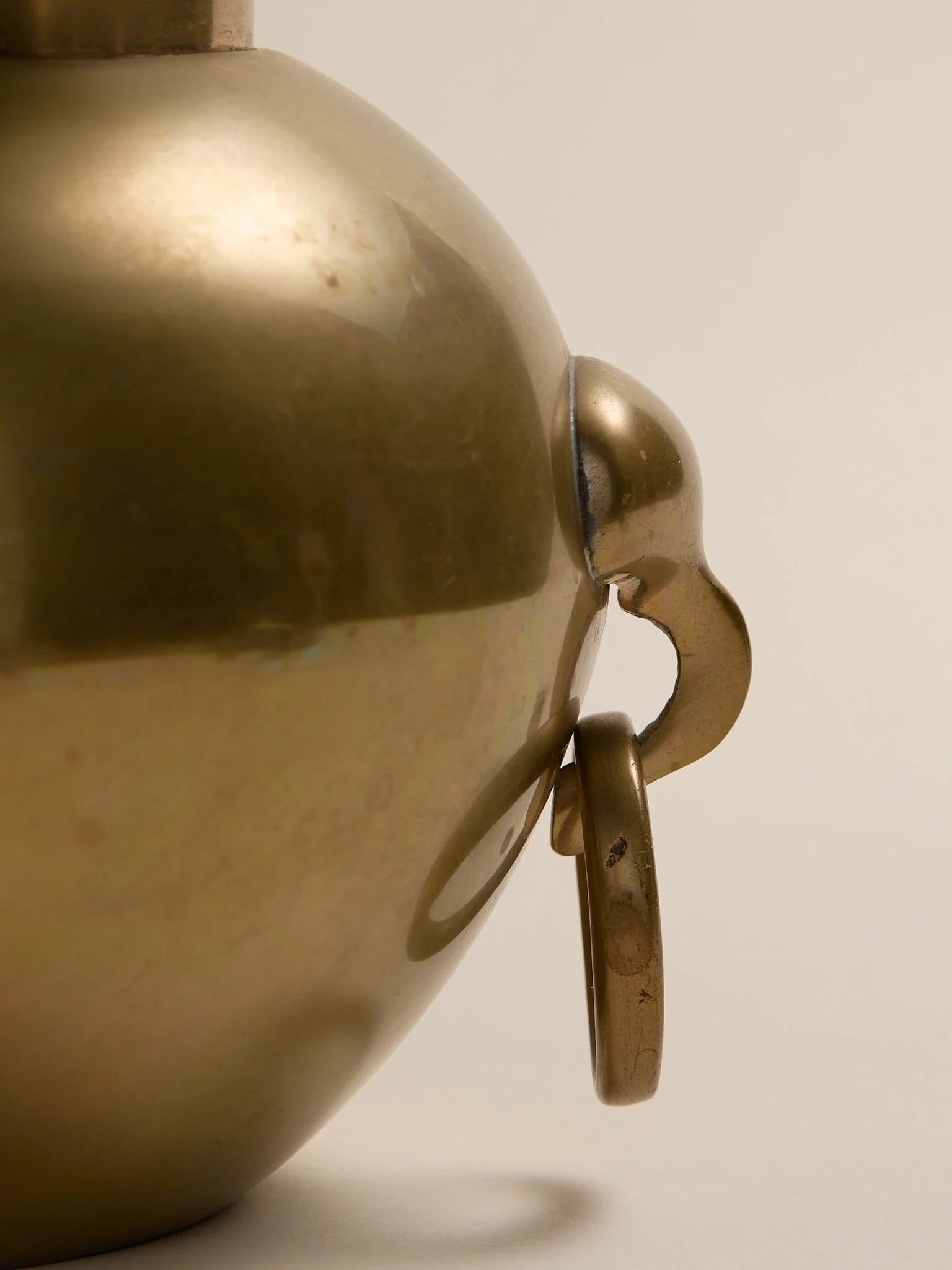 The Brass Ring Handle Vintage VesselVasesMiscellanea, etc.