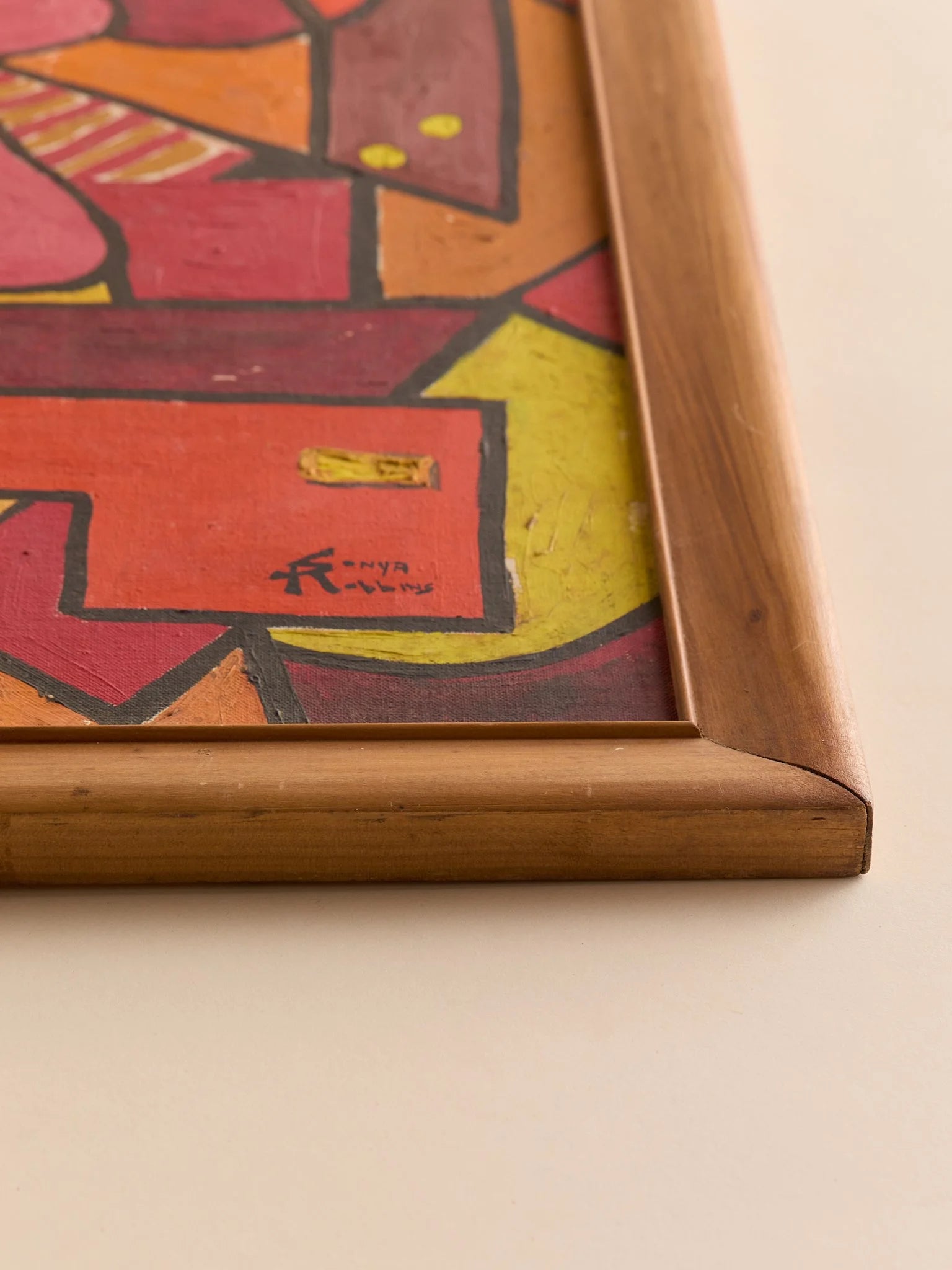 The Orignal Bold Abstract Pink, Red & Yellow PaintingArtMiscellanea, etc.