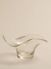 The Vintage Sculptural Clear Glass BowlTrays and BowlsMiscellanea, etc.