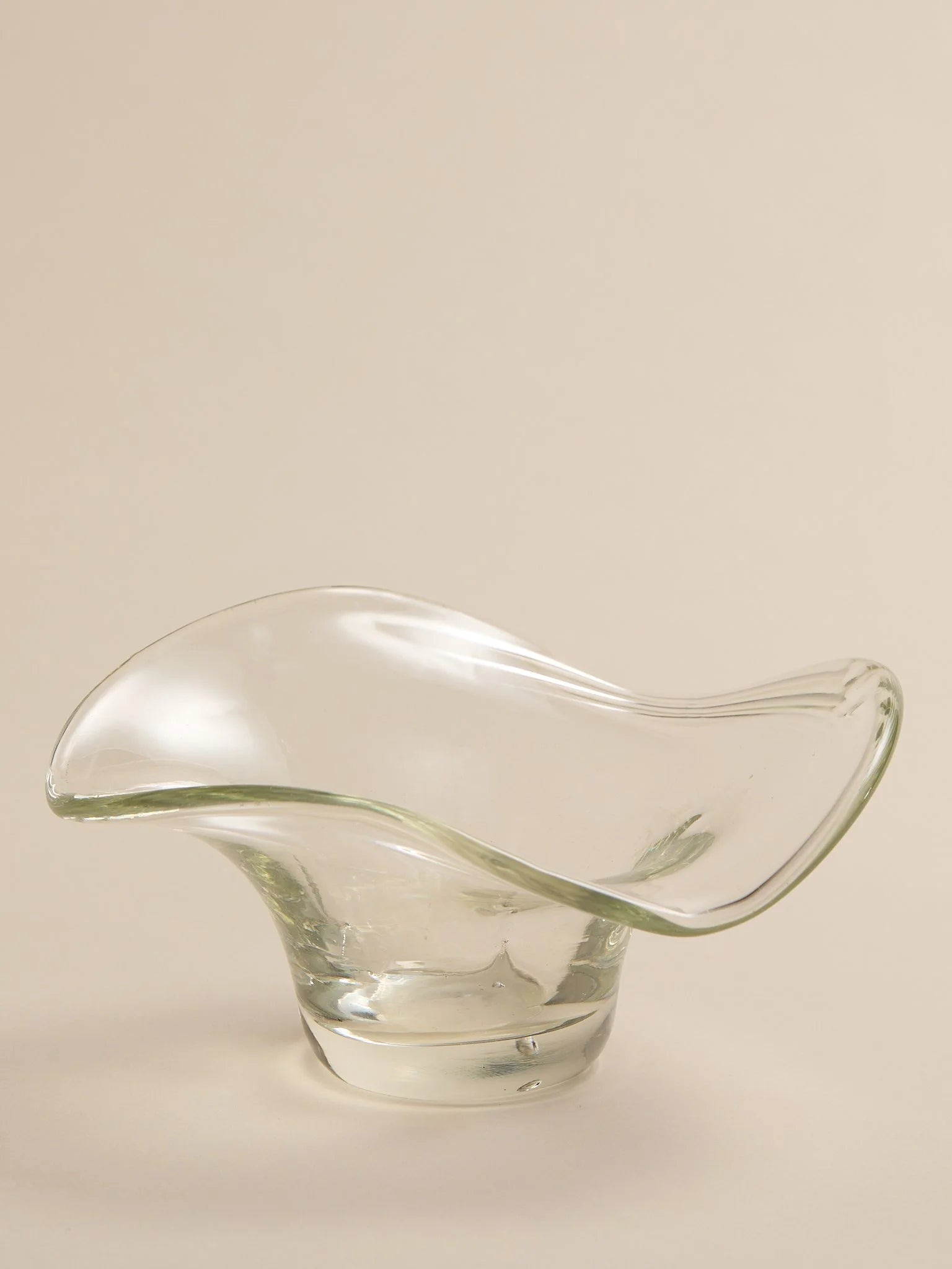 The Vintage Sculptural Clear Glass BowlTrays and BowlsMiscellanea, etc.