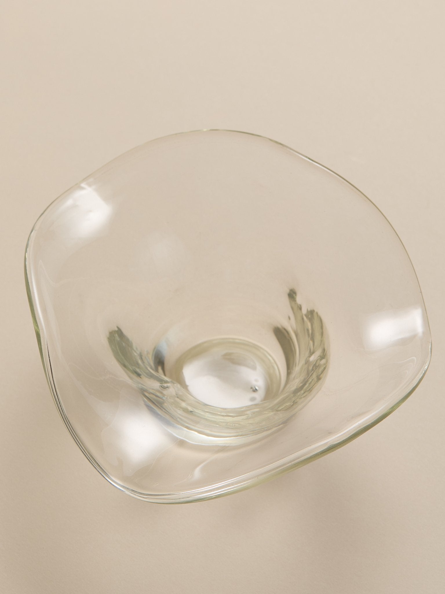 The Vintage Sculptural Clear Glass BowlTrays and BowlsMiscellanea, etc.