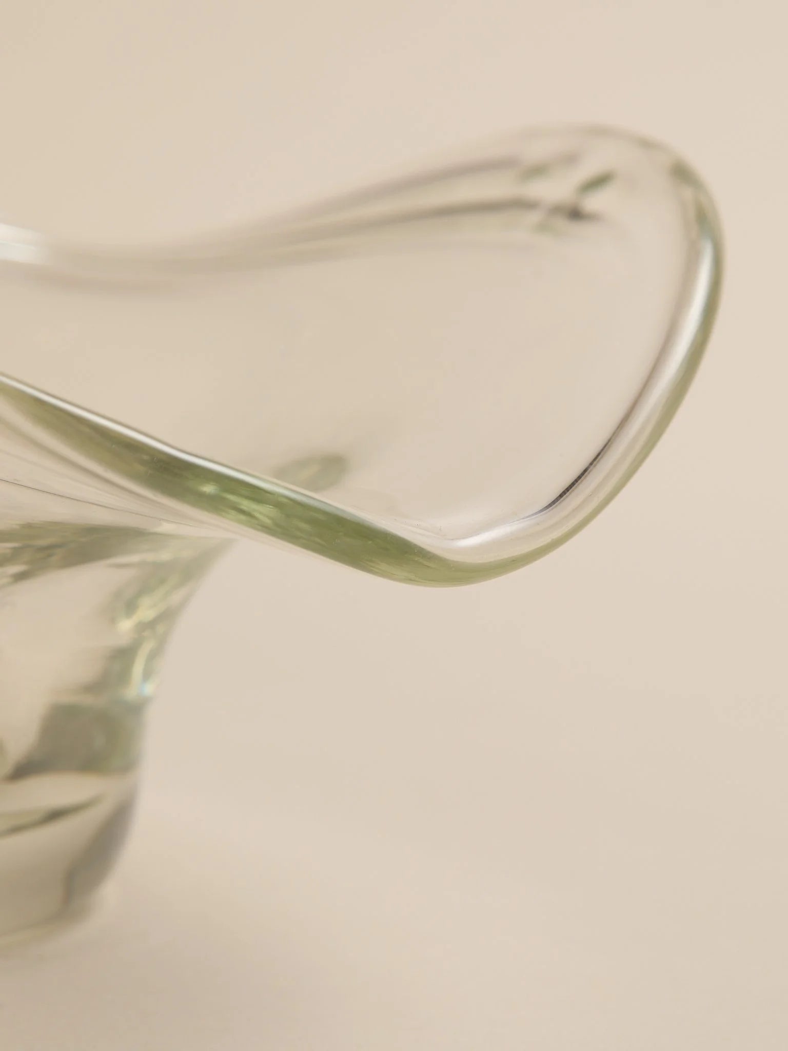 The Vintage Sculptural Clear Glass BowlTrays and BowlsMiscellanea, etc.