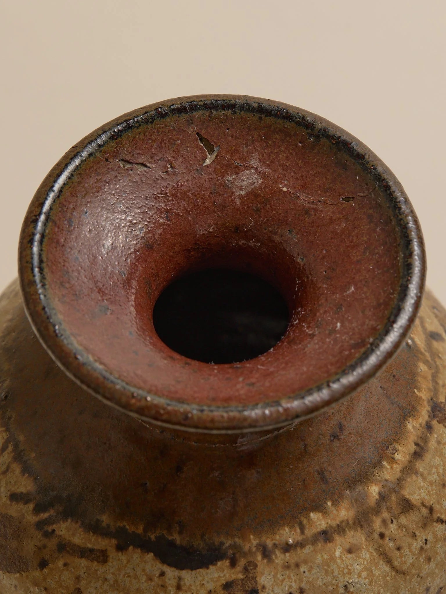 The Speckled Earth Tone Studio Pottery Vintage VaseVasesMiscellanea, etc.