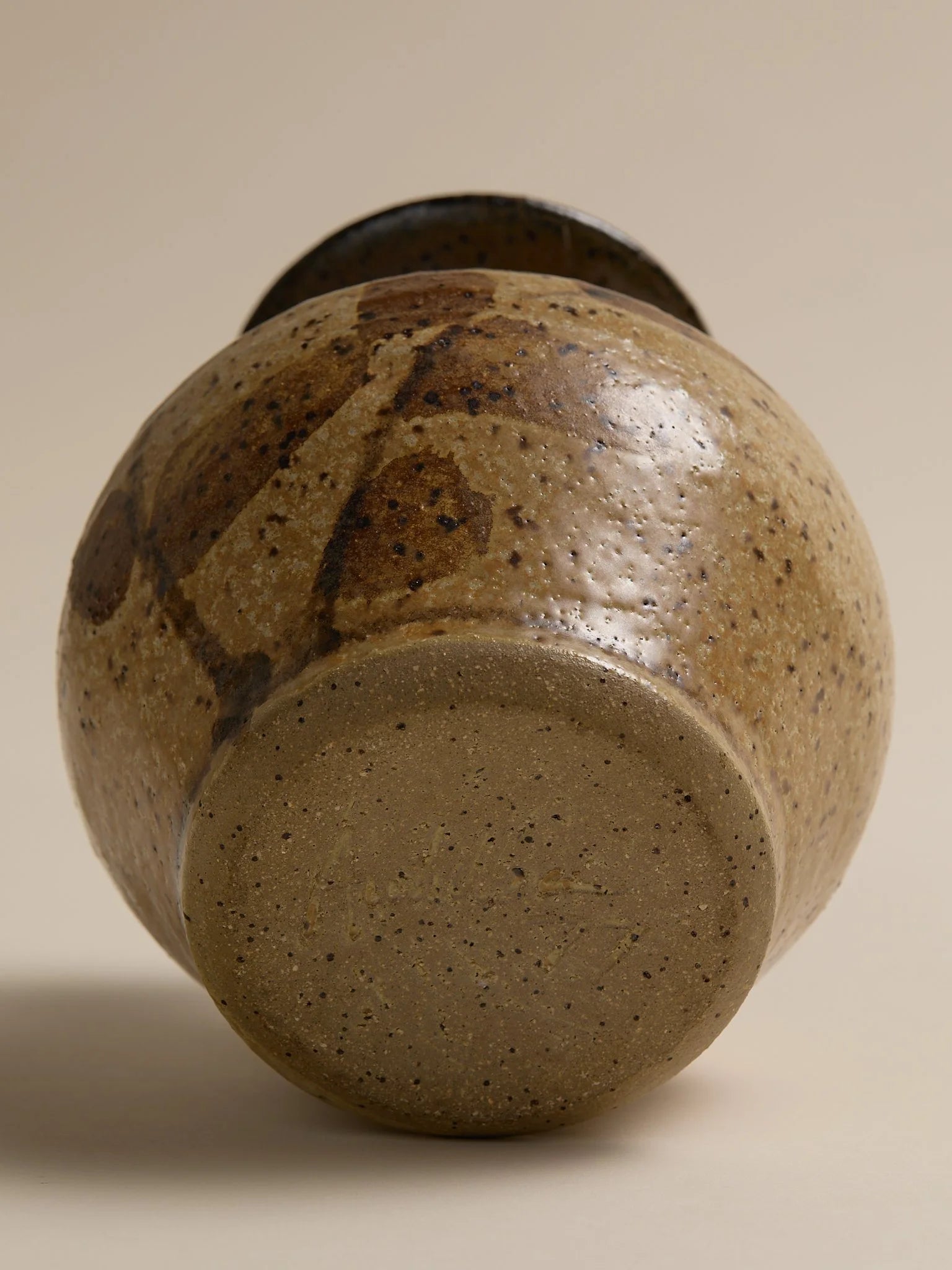 The Speckled Earth Tone Studio Pottery Vintage VaseVasesMiscellanea, etc.