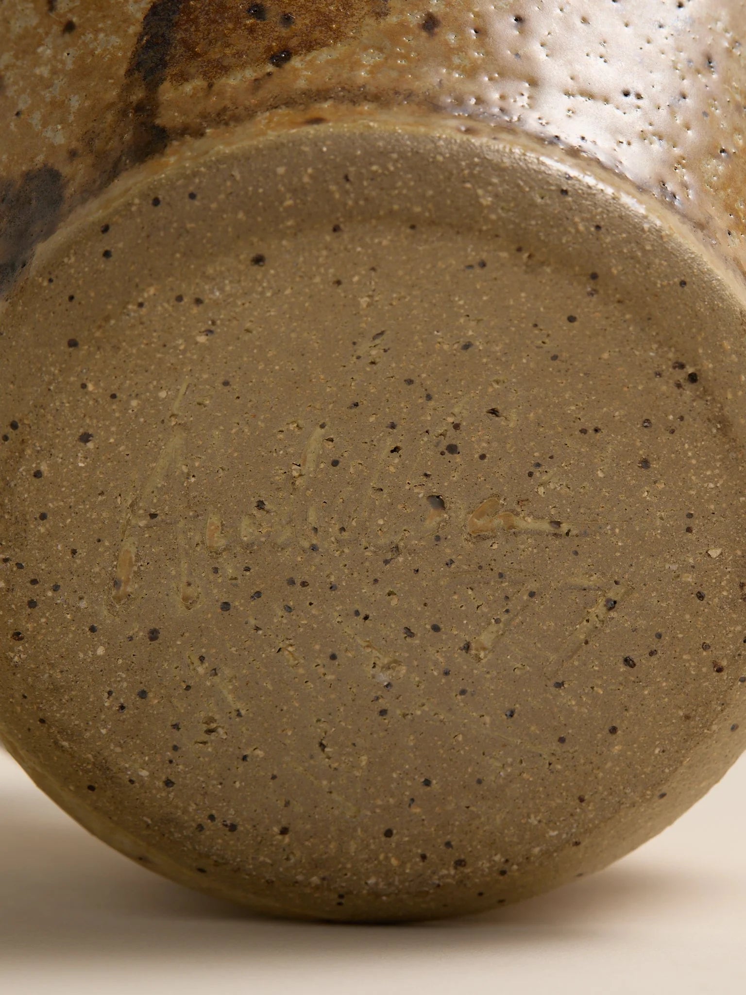 The Speckled Earth Tone Studio Pottery Vintage VaseVasesMiscellanea, etc.