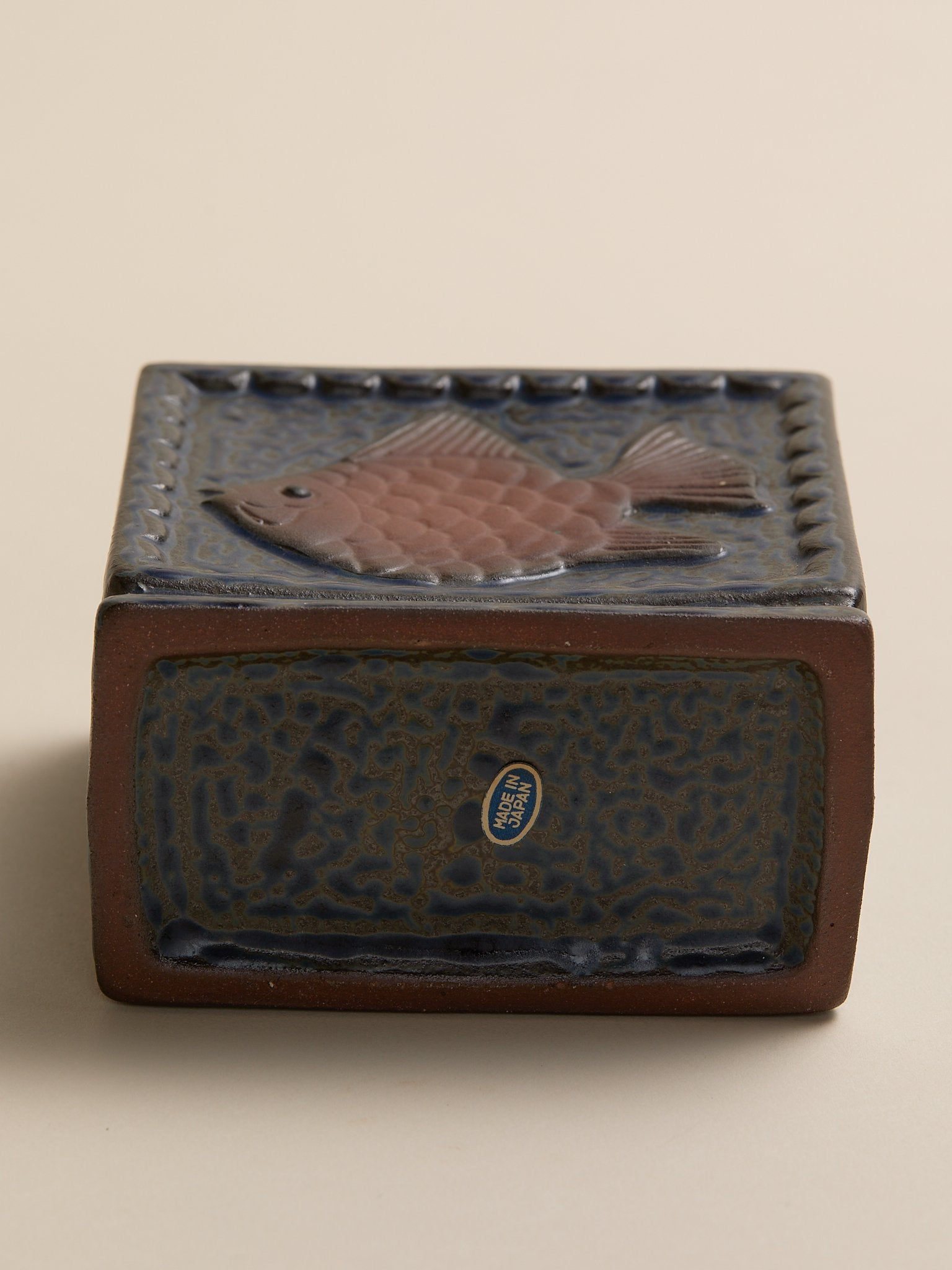 The Vintage Japanese Fish Relief Ceramic VaseVasesMiscellanea, etc.
