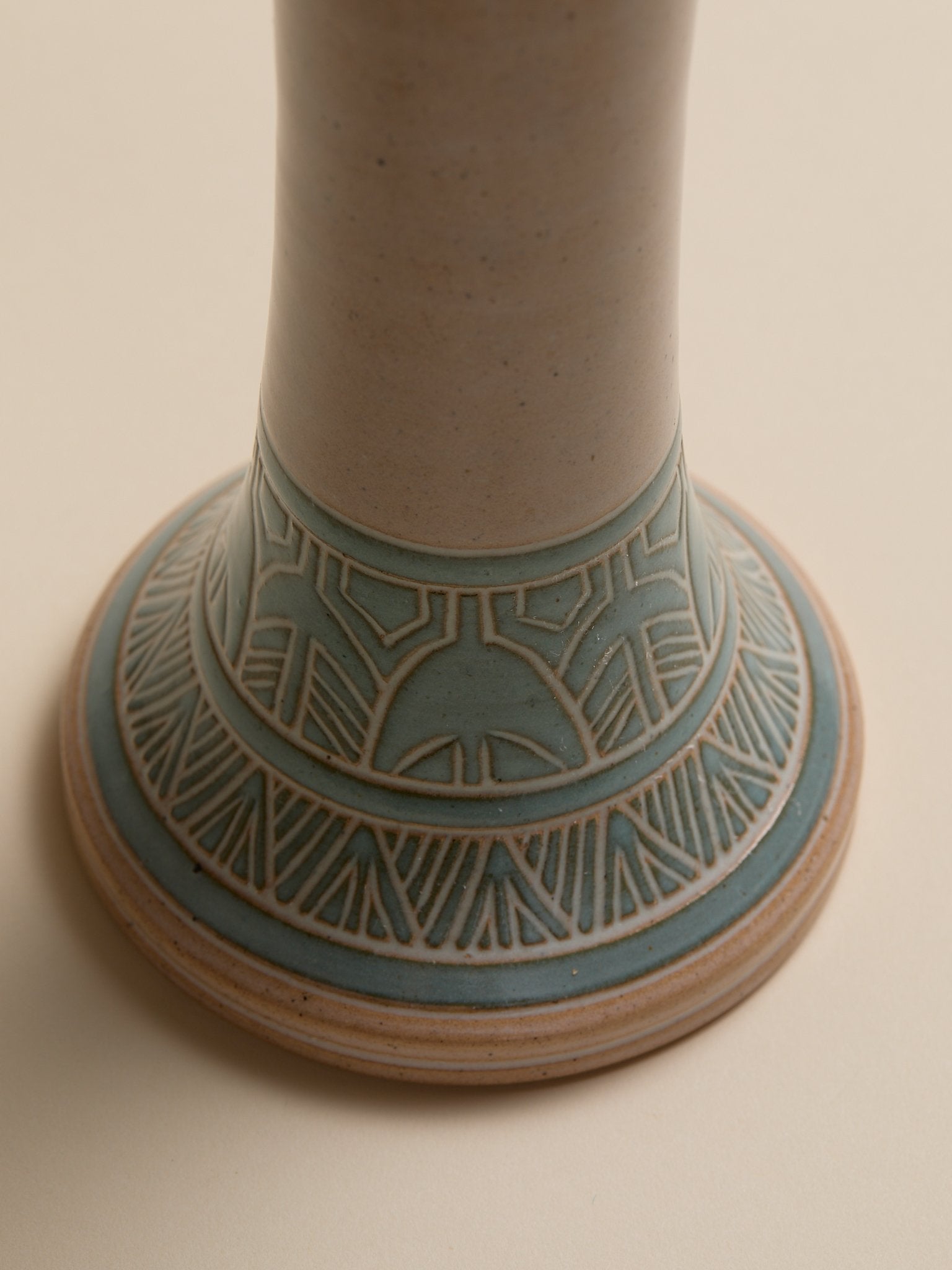 The Vintage Carved Art Deco Ceramic Chalice VaseVasesMiscellanea, etc.