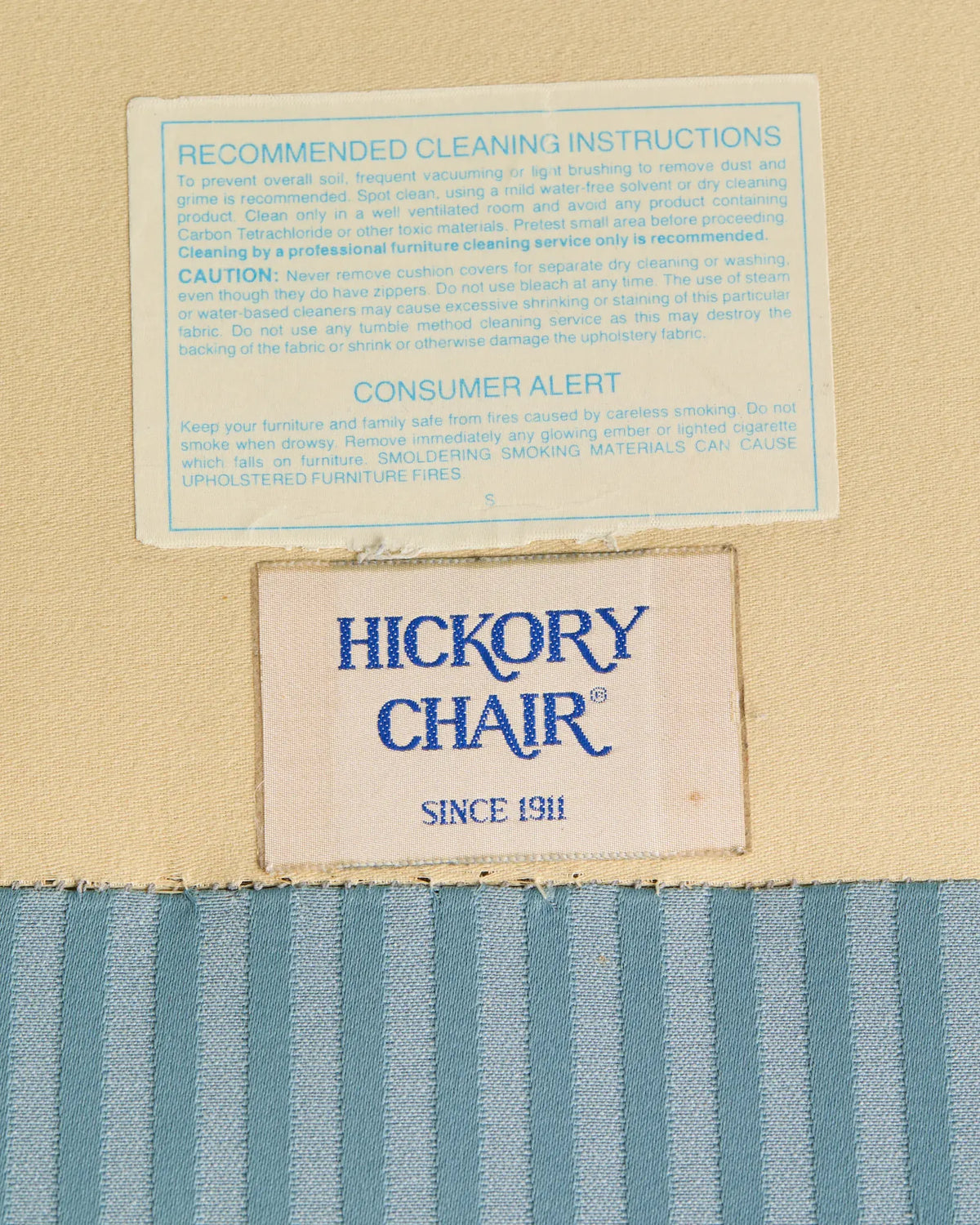 The Vintage Blue Stripe French-Inspired SofaSeatingMiscellanea, etc.