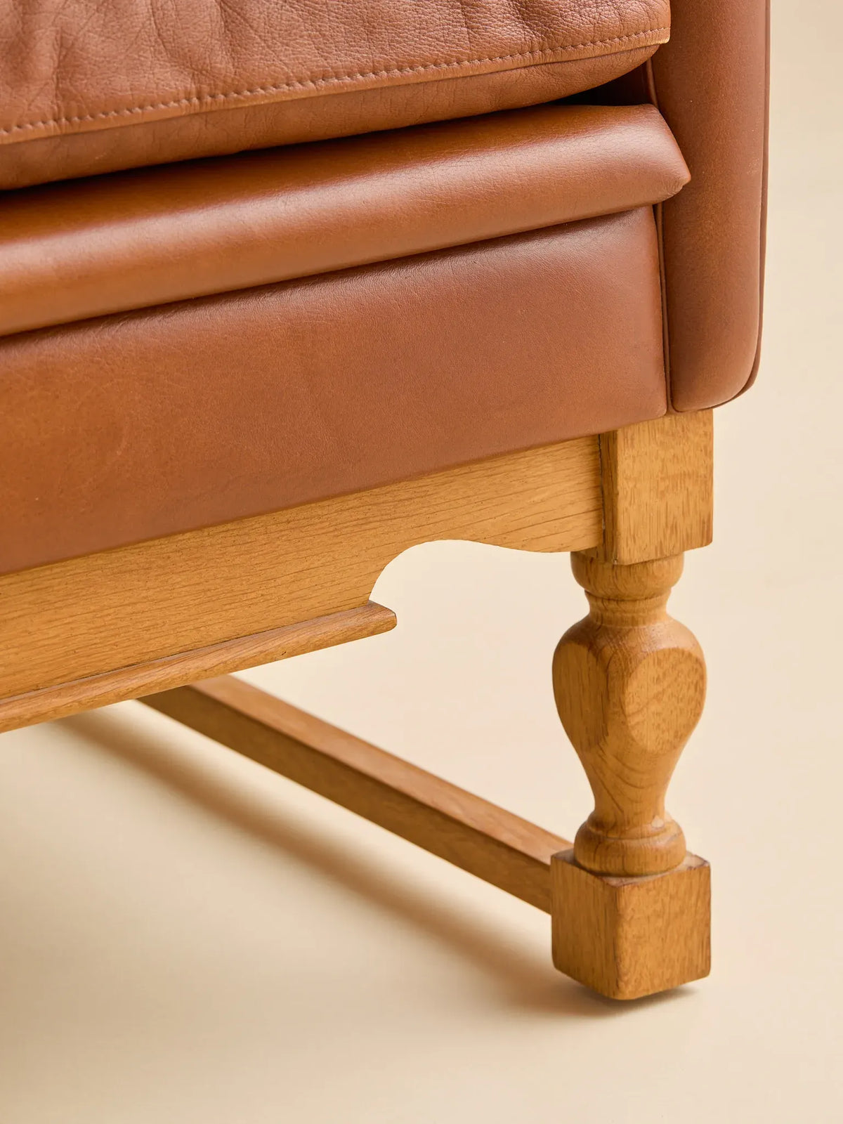The Vintage Danish Mid-Century Leather LoveseatSeatingMiscellanea, etc.