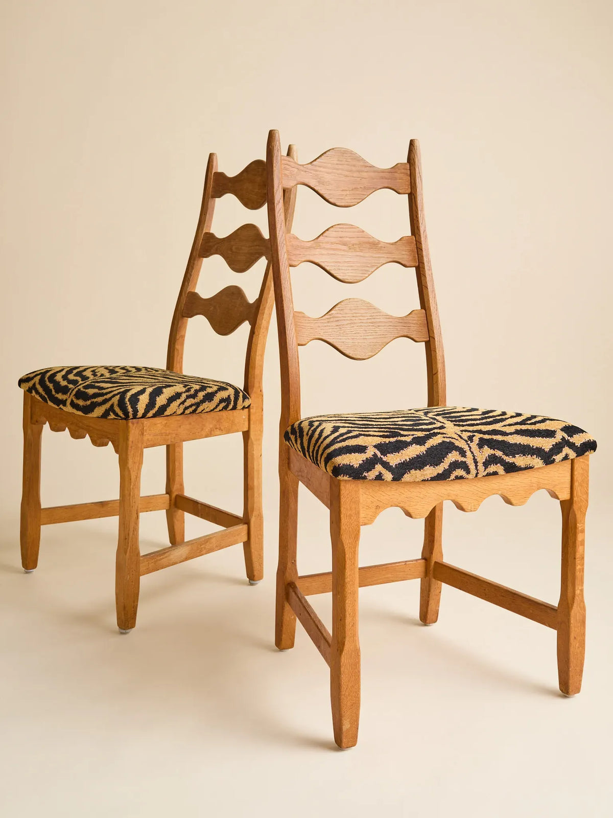 The Vintage Henning Kjaernulf Danish Oak Dining Chairs, 1960s, 4 AvailableSeatingMiscellanea, etc.