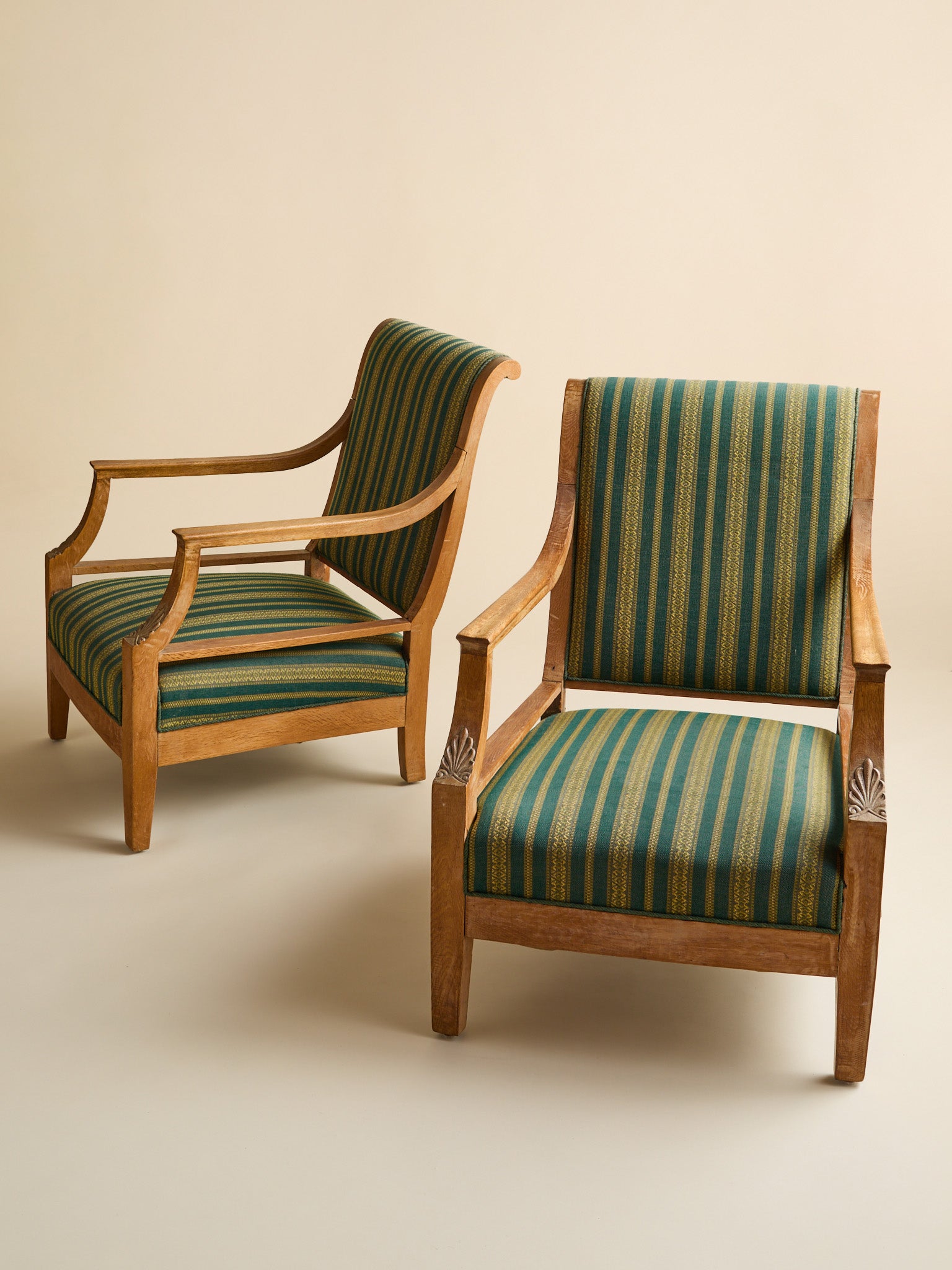The Vintage Scandinavian Oak Lounge Chairs, 1950SSeatingMiscellanea, etc.