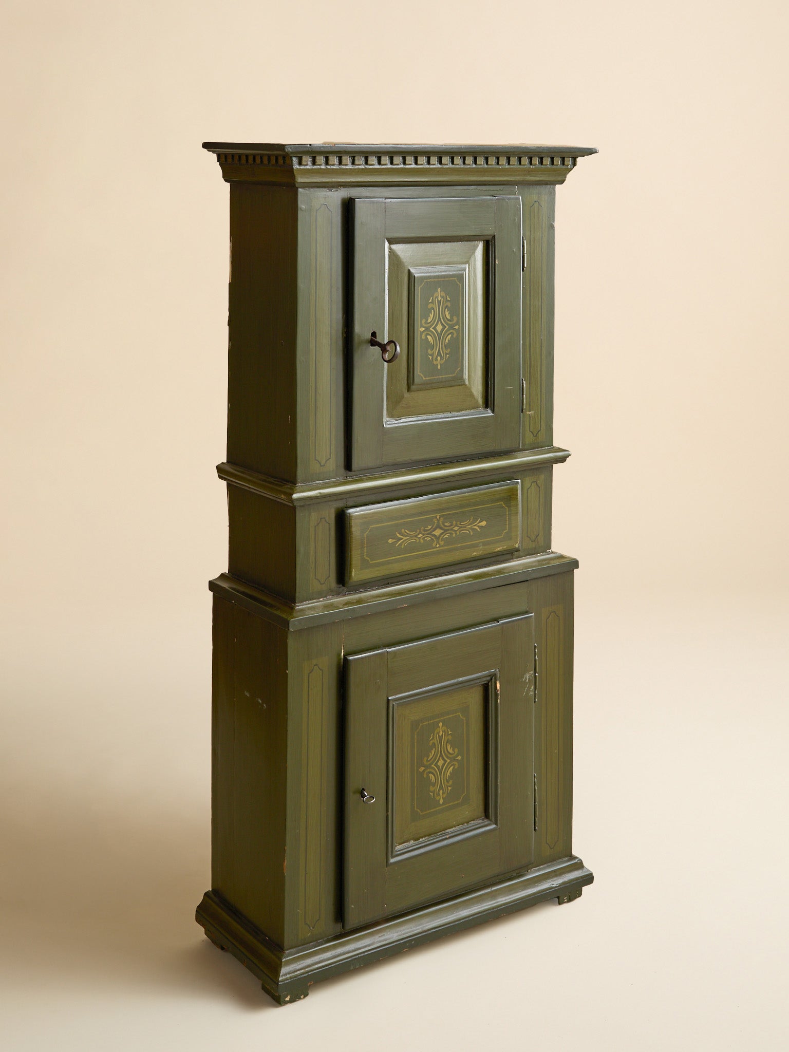 The Vintage Swedish Folk Art CabinetCabinets and ShelvingMiscellanea, etc.