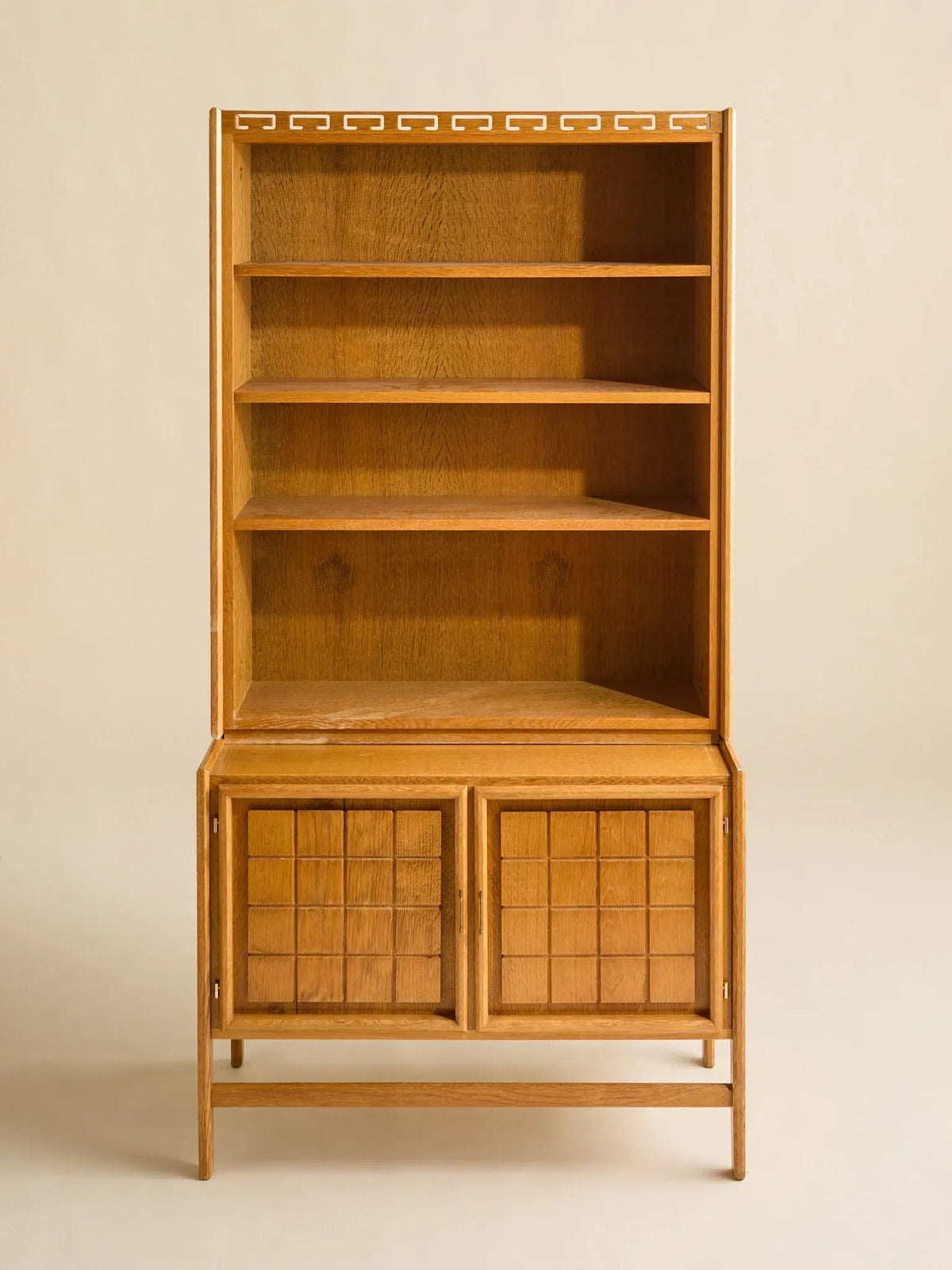 The Vintage Danish Minimalist Oak Book Shelf Cabinet by Henning KjaernulfCabinets and ShelvingMiscellanea, etc.