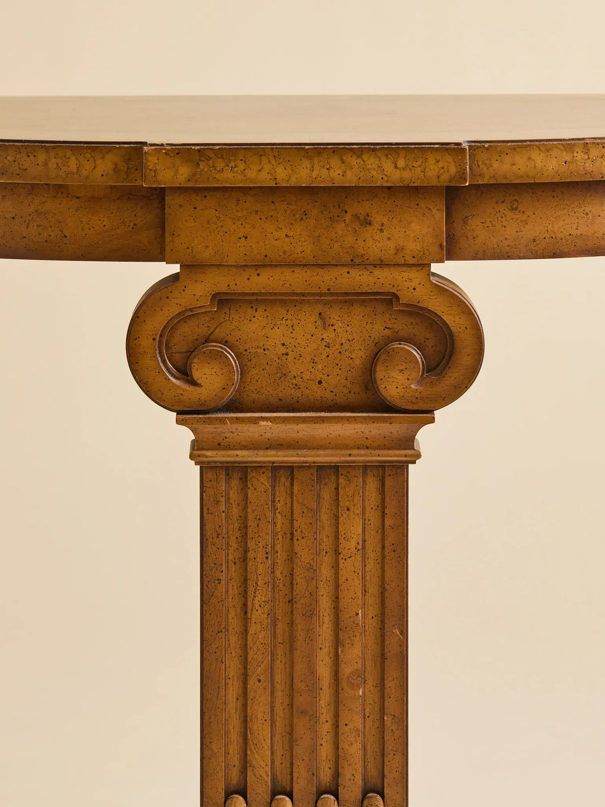 The Vintage Neoclassical Style Wood Demilune Console TableConsole TablesMiscellanea, etc.