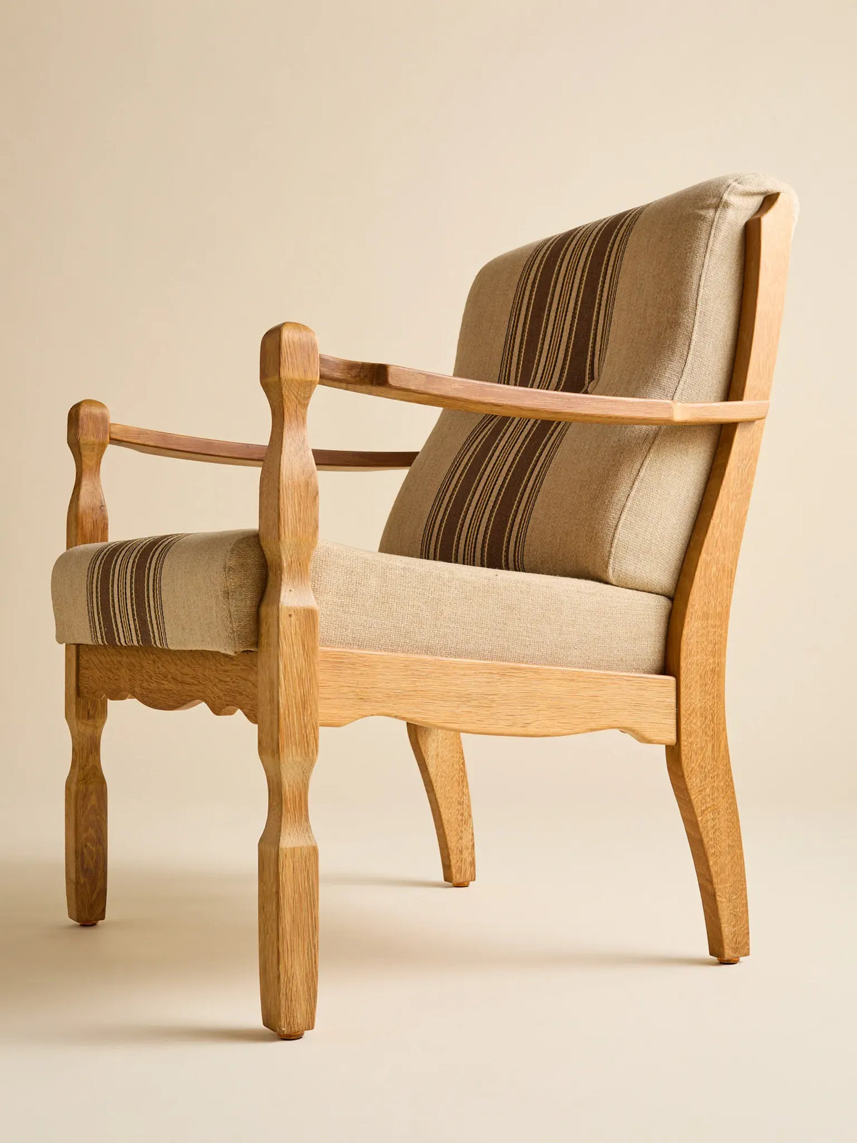 The Vintage Danish Brutalist Oak Easy Chair, 1970sSeatingMiscellanea, etc.