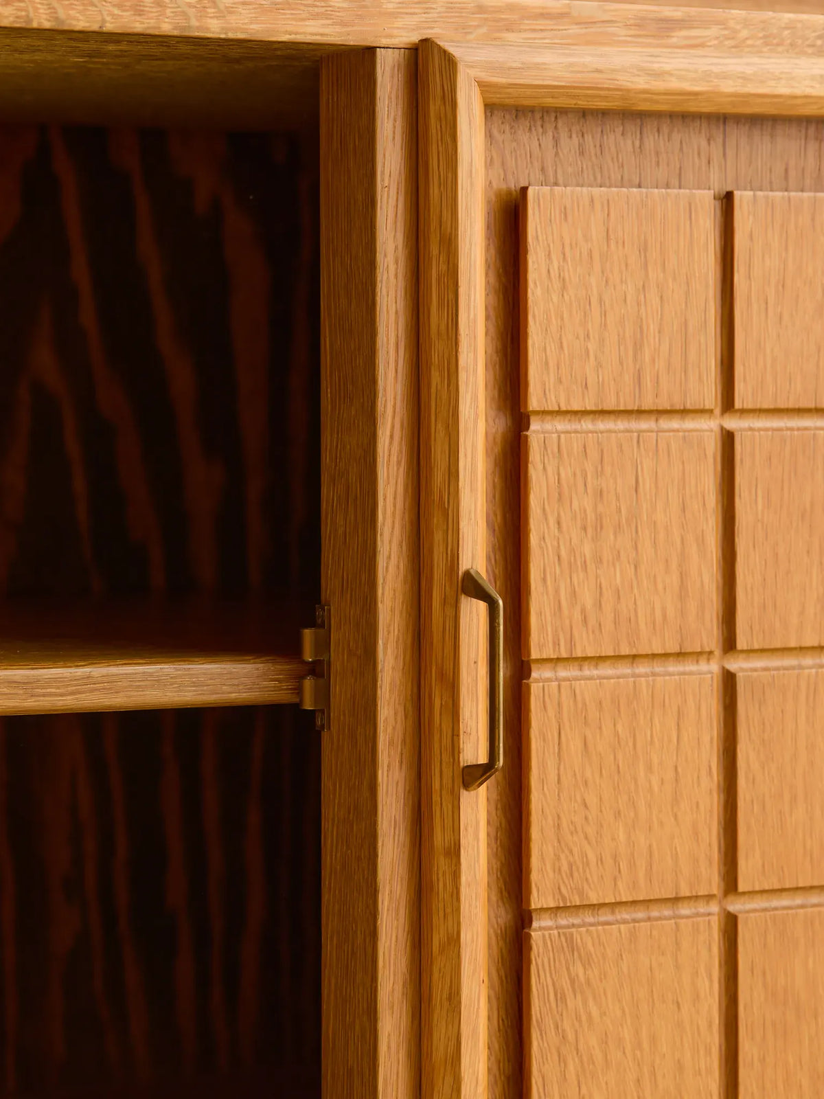 The Vintage Danish Minimalist Oak Book Shelf Cabinet by Henning KjaernulfCabinets and ShelvingMiscellanea, etc.