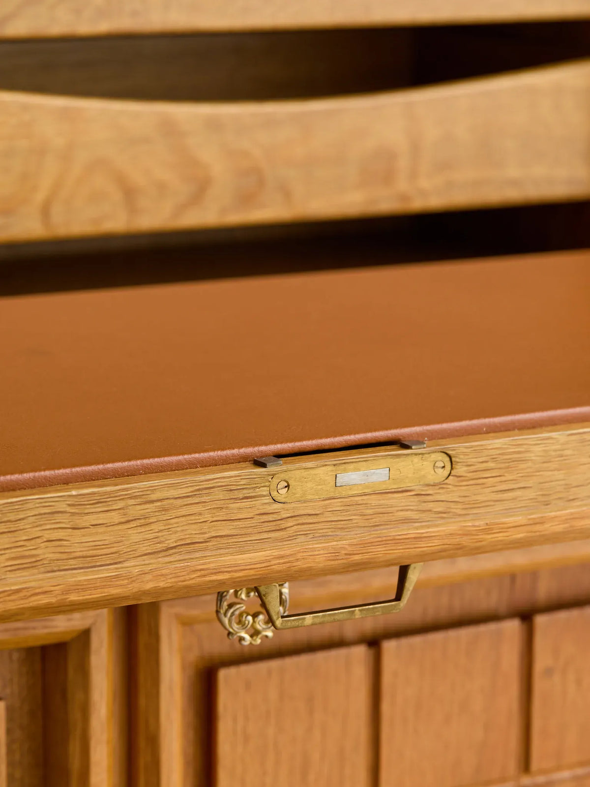 The Vintage Danish Minimalist Oak Book Shelf Cabinet with Secretary Desk by Henning KjaernulfCabinets and ShelvingMiscellanea, etc.
