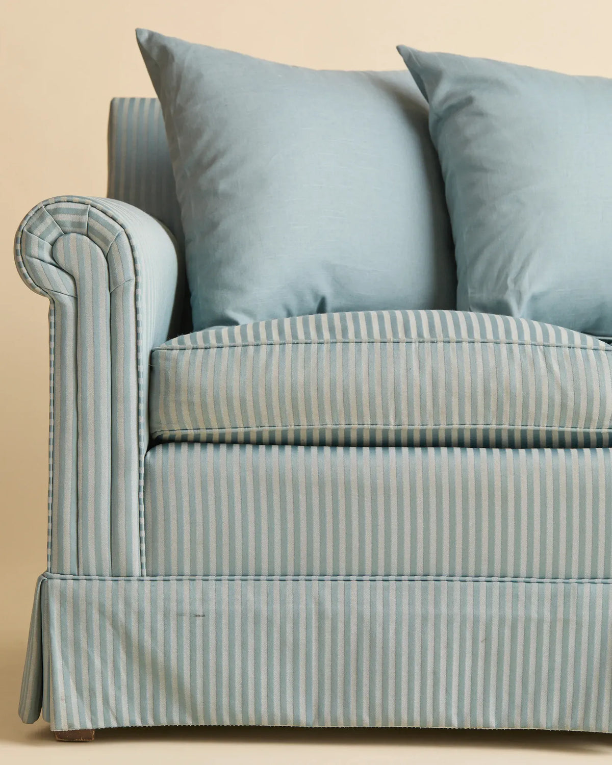 The Vintage Blue Stripe French-Inspired SofaSeatingMiscellanea, etc.
