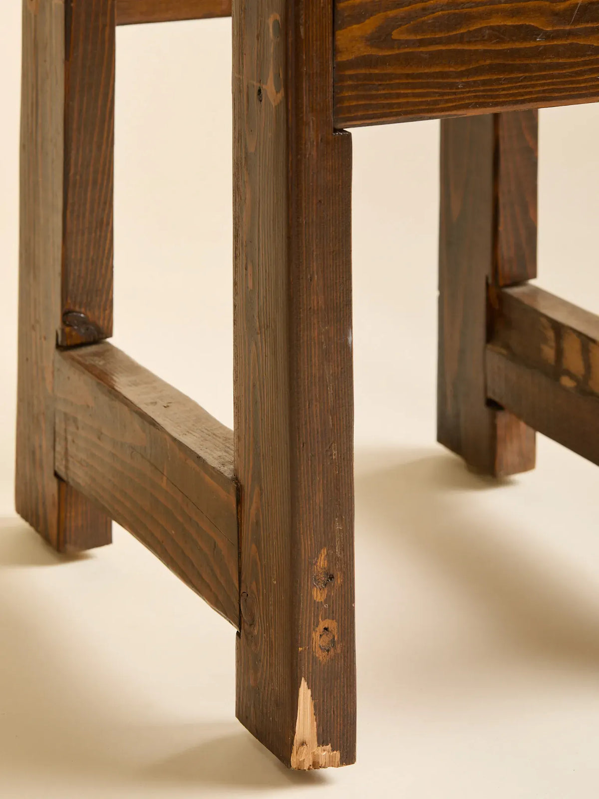 The Vintage Arts & Crafts Wooden BarstoolsSeatingMiscellanea, etc.