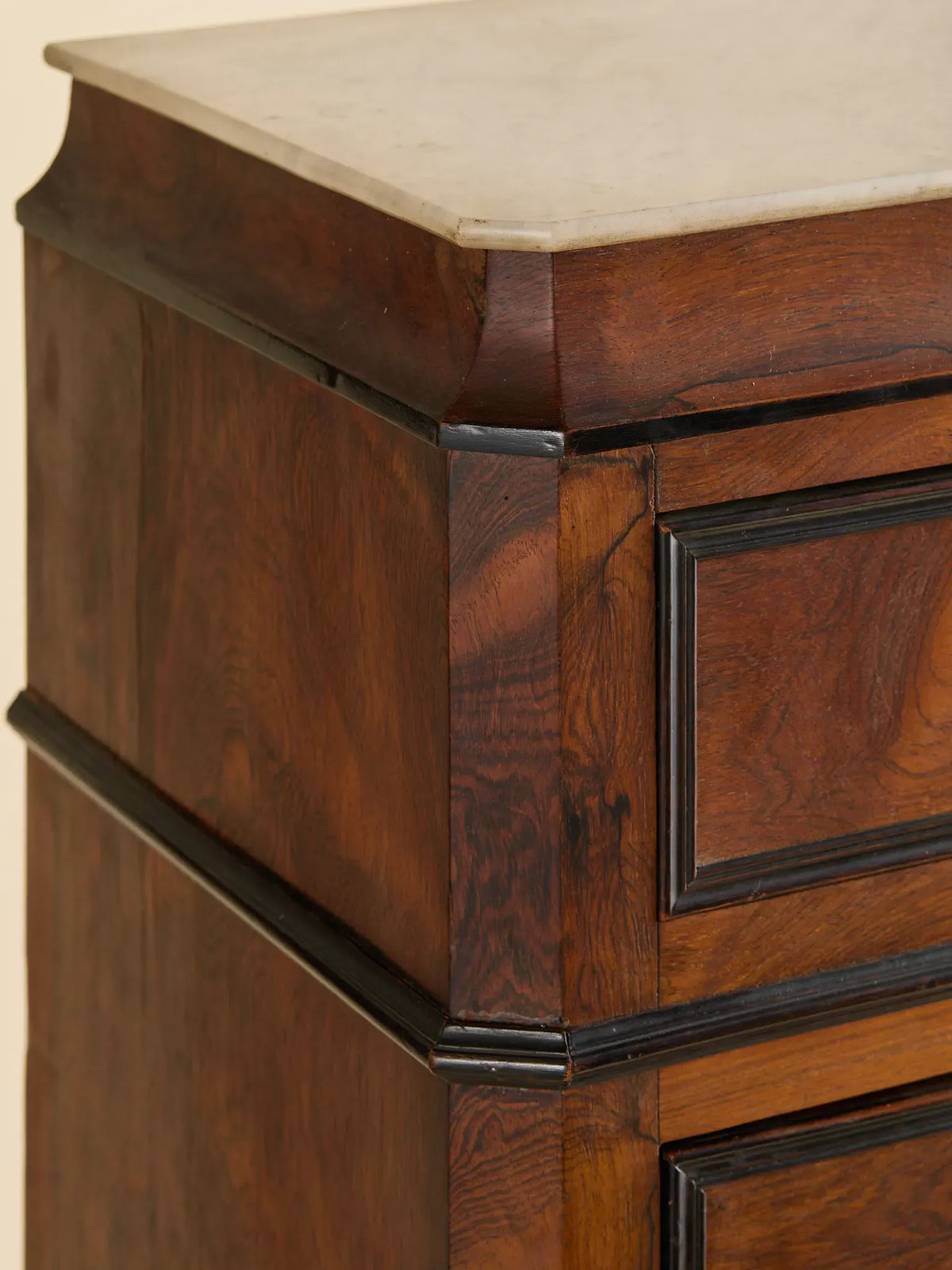 The Antique French Charles X Period Marble-Top Walnut Fall-Front SecretaryDesksMiscellanea, etc.