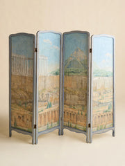 The Vintage Hand Painted Scenic Room DividerRoom DividersMiscellanea, etc.