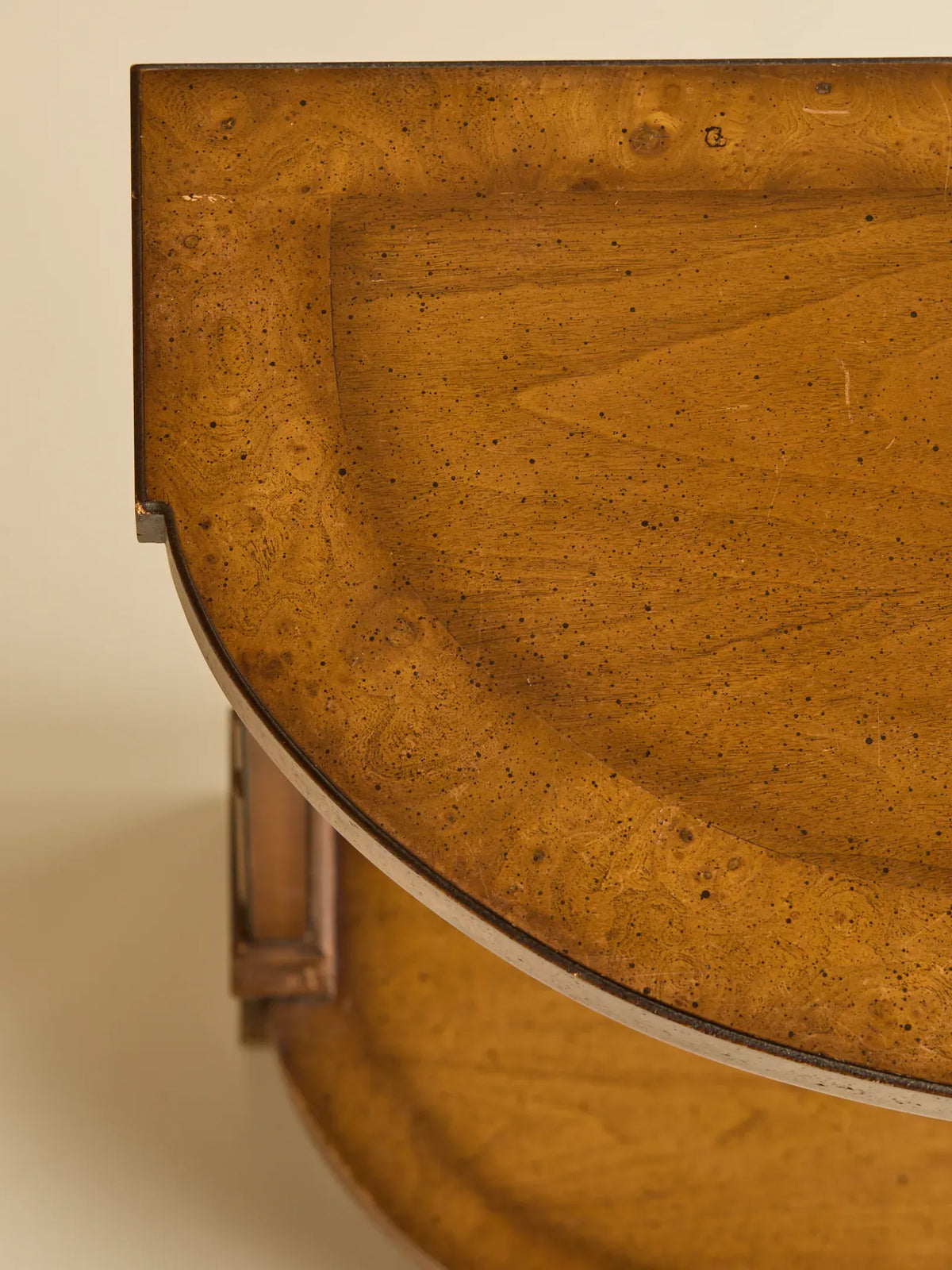 The Vintage Neoclassical Style Wood Demilune Console TableConsole TablesMiscellanea, etc.