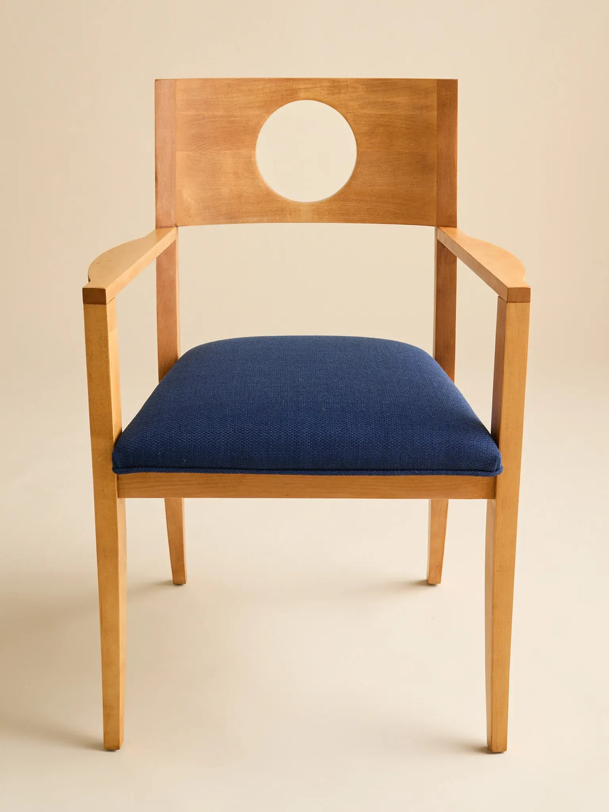 The Vintage Mid-Century Cobalt Blue Circle Back Dining ChairsSeatingMiscellanea, etc.