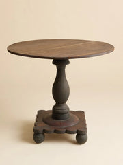 The Vintage Handmade Pine Entry Table with Scalloped BaseConsole TablesMiscellanea, etc.