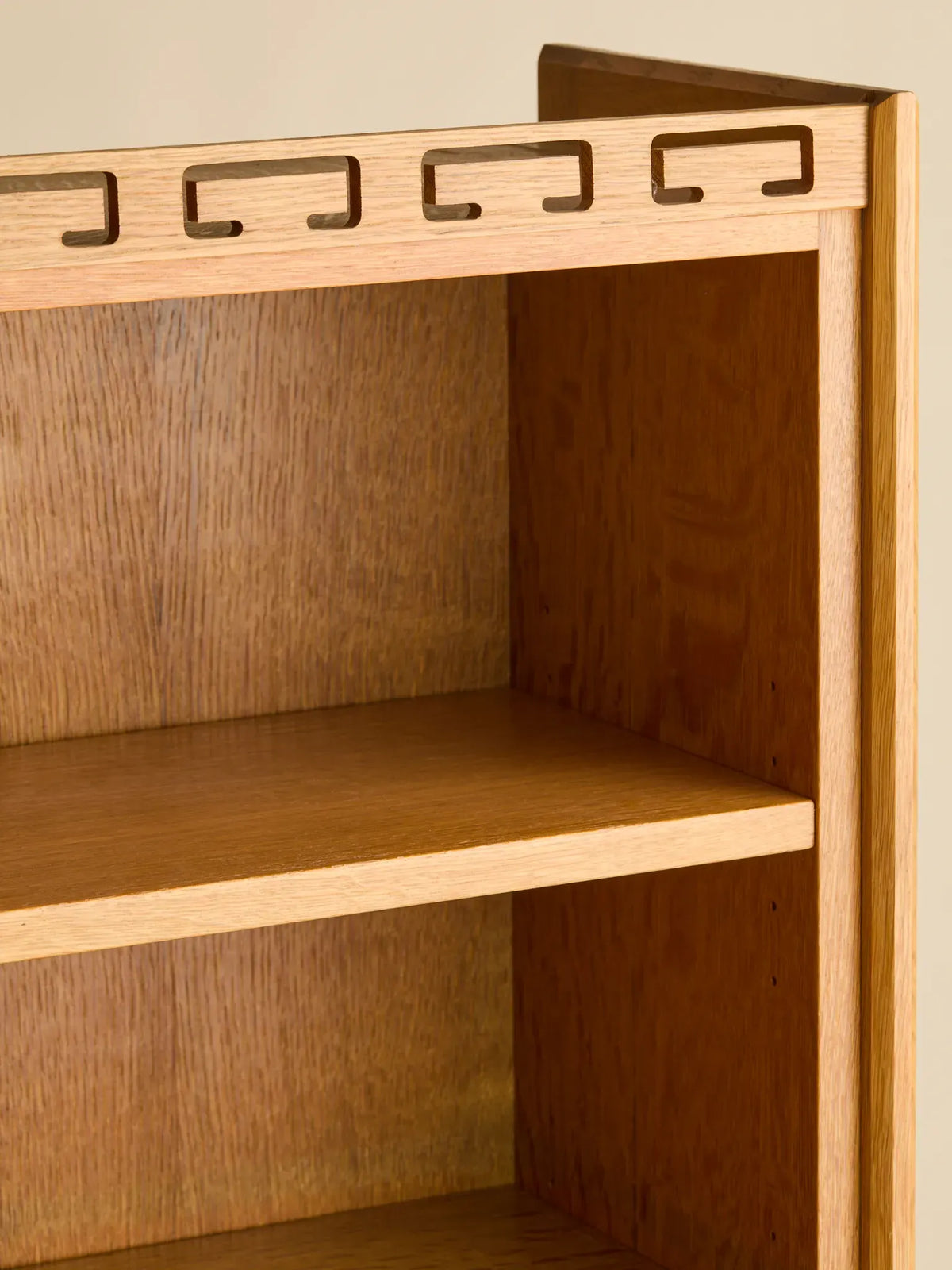 The Vintage Danish Minimalist Oak Book Shelf Cabinet with Secretary Desk by Henning KjaernulfCabinets and ShelvingMiscellanea, etc.