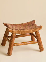 The Vintage Woven Red and Brown StoolSeatingMiscellanea, etc.