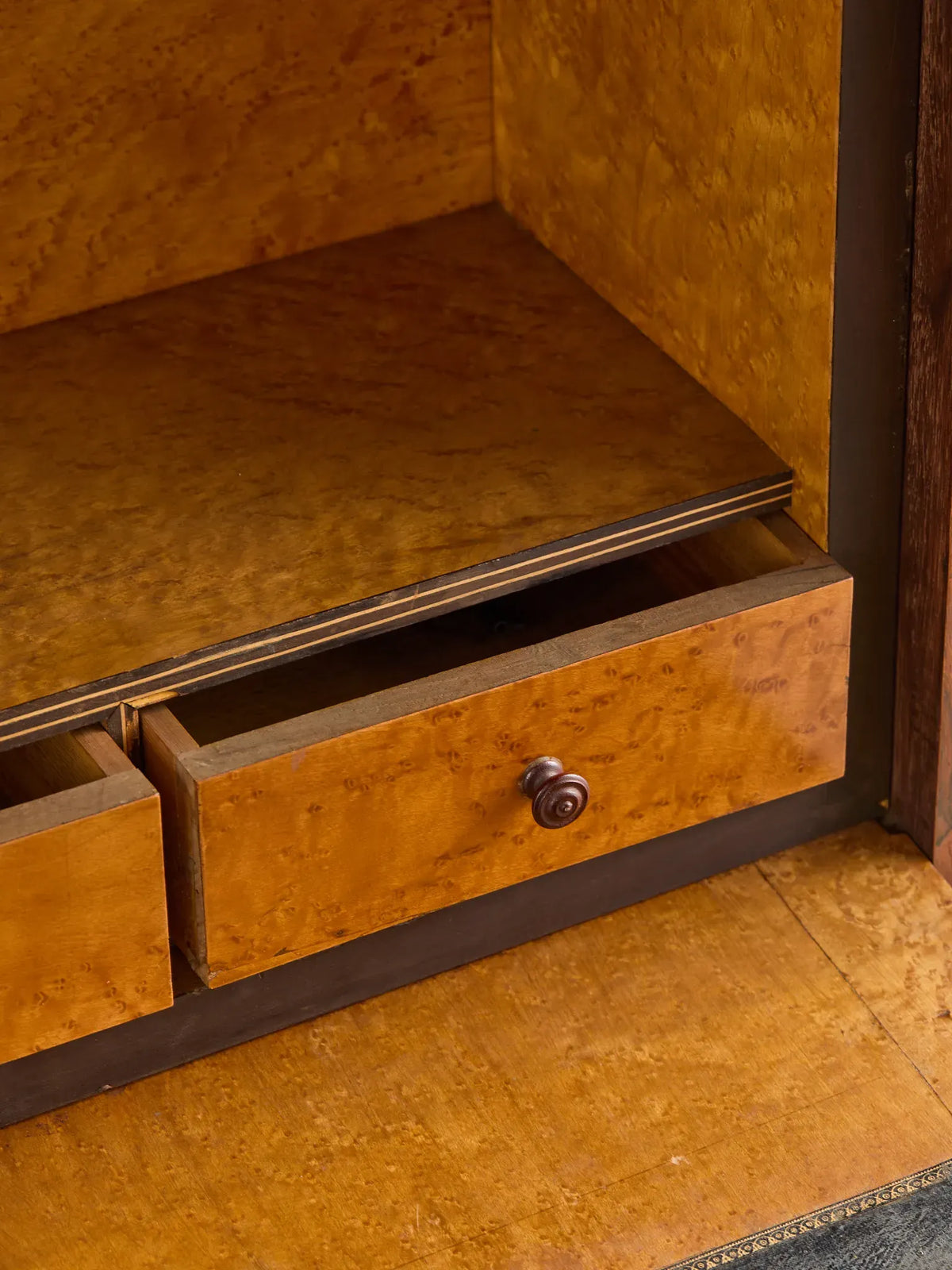 The Antique French Charles X Period Marble-Top Walnut Fall-Front SecretaryDesksMiscellanea, etc.
