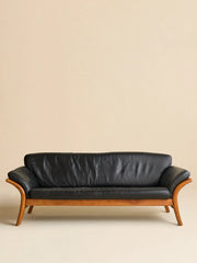The Vintage Danish Teak & Leather SofaSeatingMiscellanea, etc.