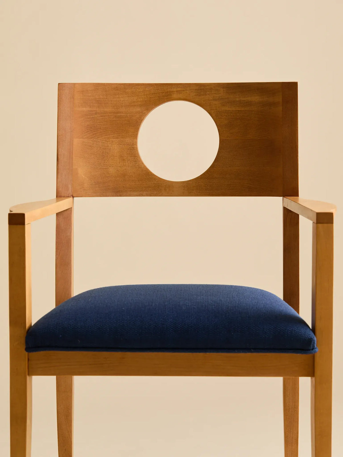 The Vintage Mid-Century Cobalt Blue Circle Back Dining ChairsSeatingMiscellanea, etc.