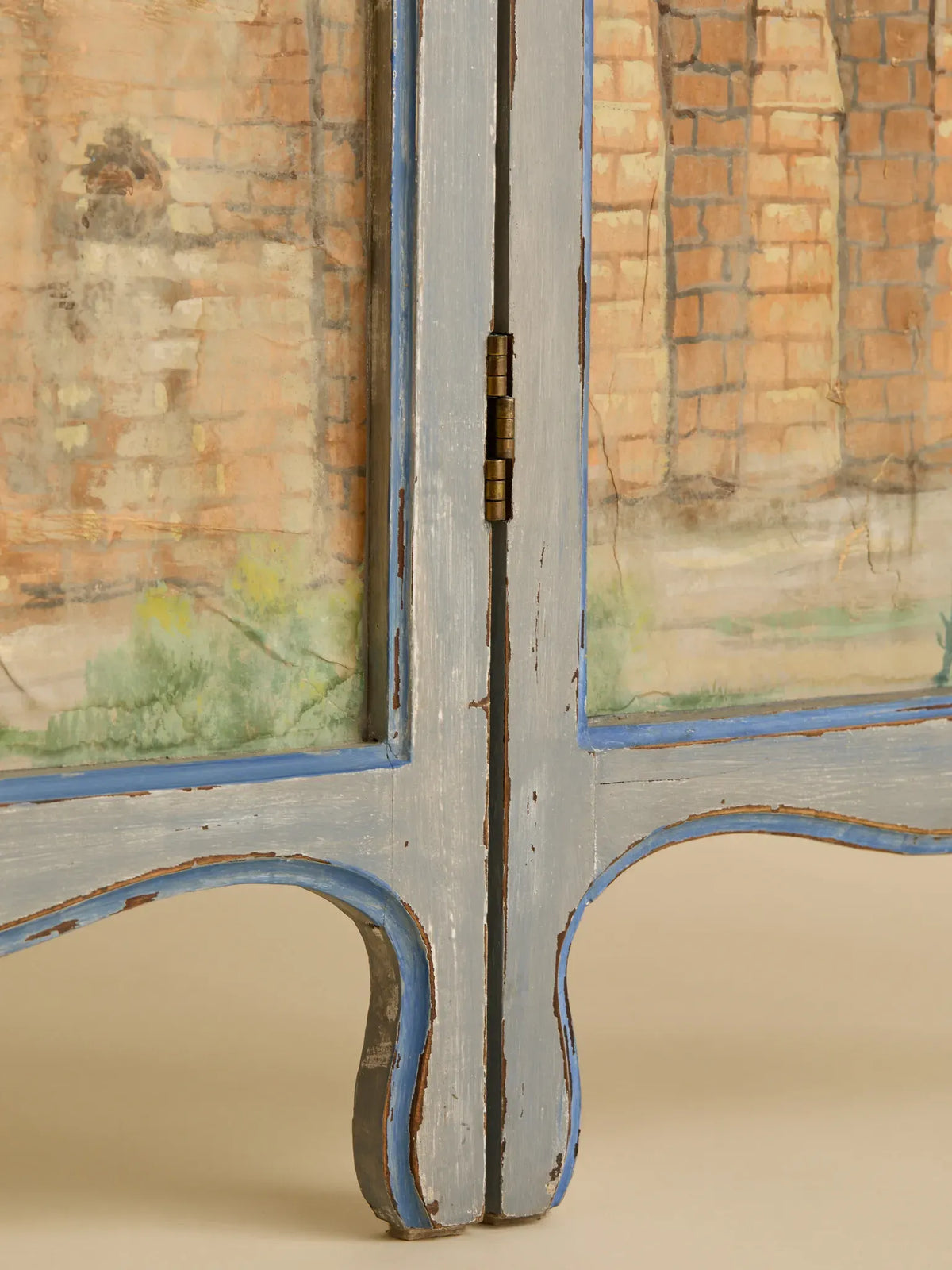 The Vintage Hand Painted Scenic Room DividerRoom DividersMiscellanea, etc.