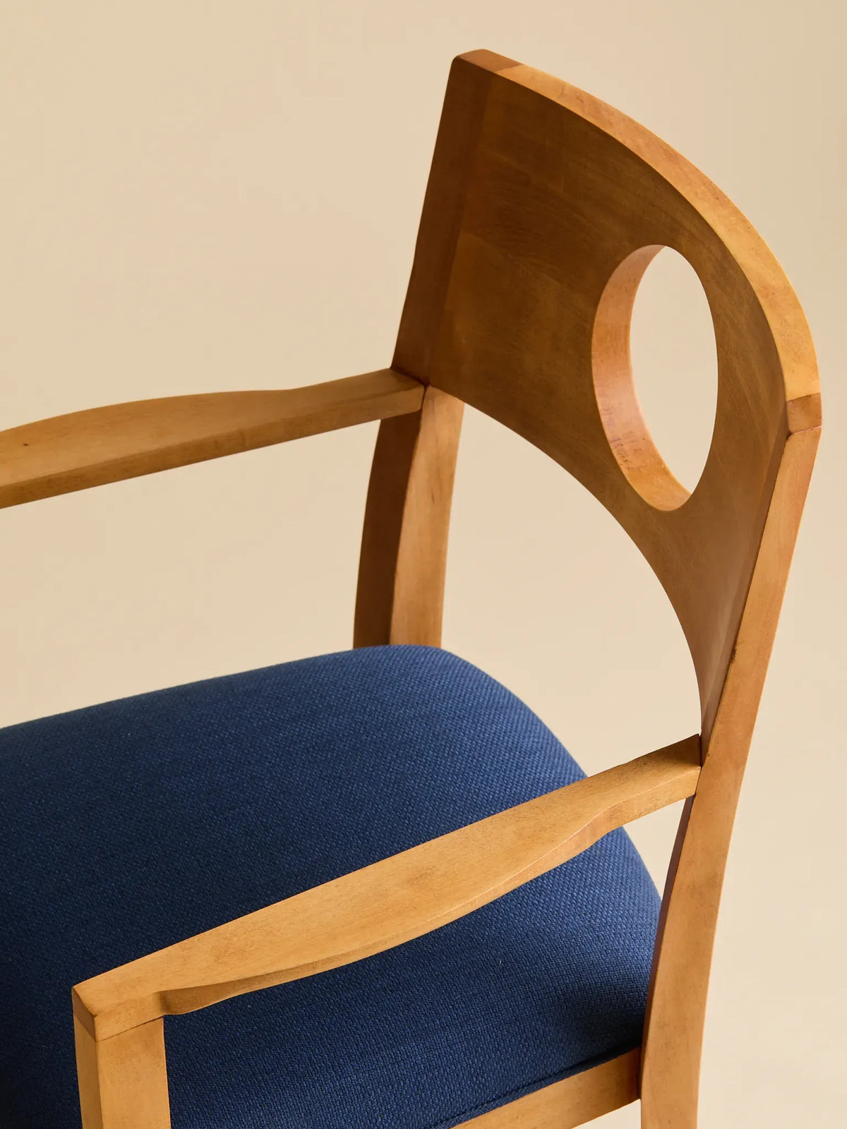The Vintage Mid-Century Cobalt Blue Circle Back Dining ChairsSeatingMiscellanea, etc.
