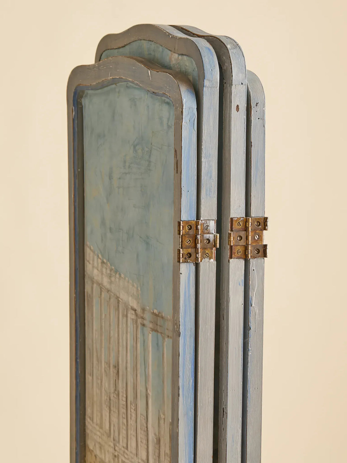 The Vintage Hand Painted Scenic Room DividerRoom DividersMiscellanea, etc.
