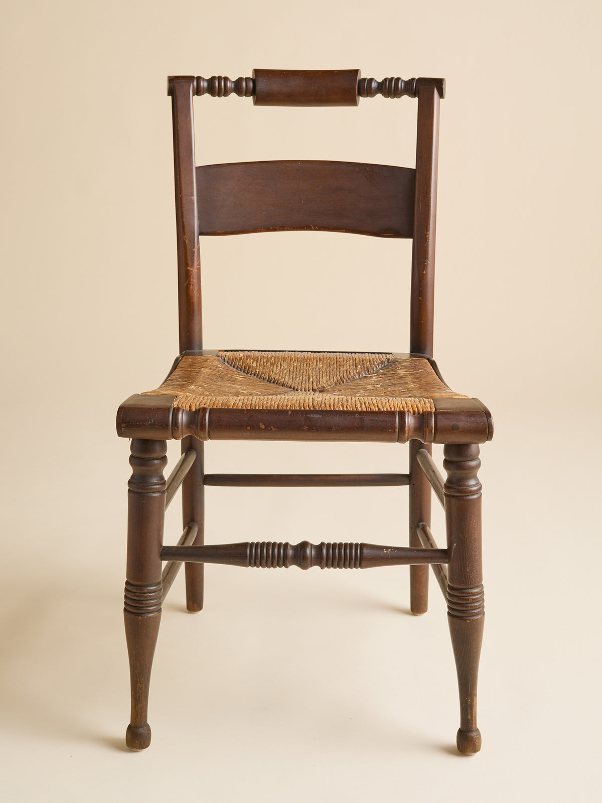 The Antique Mahogany and Rush Hall ChairsSeatingMiscellanea, etc.