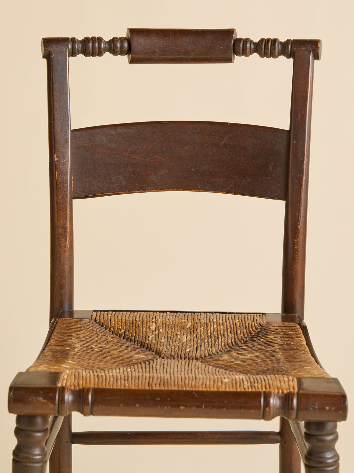 The Antique Mahogany and Rush Hall ChairsSeatingMiscellanea, etc.