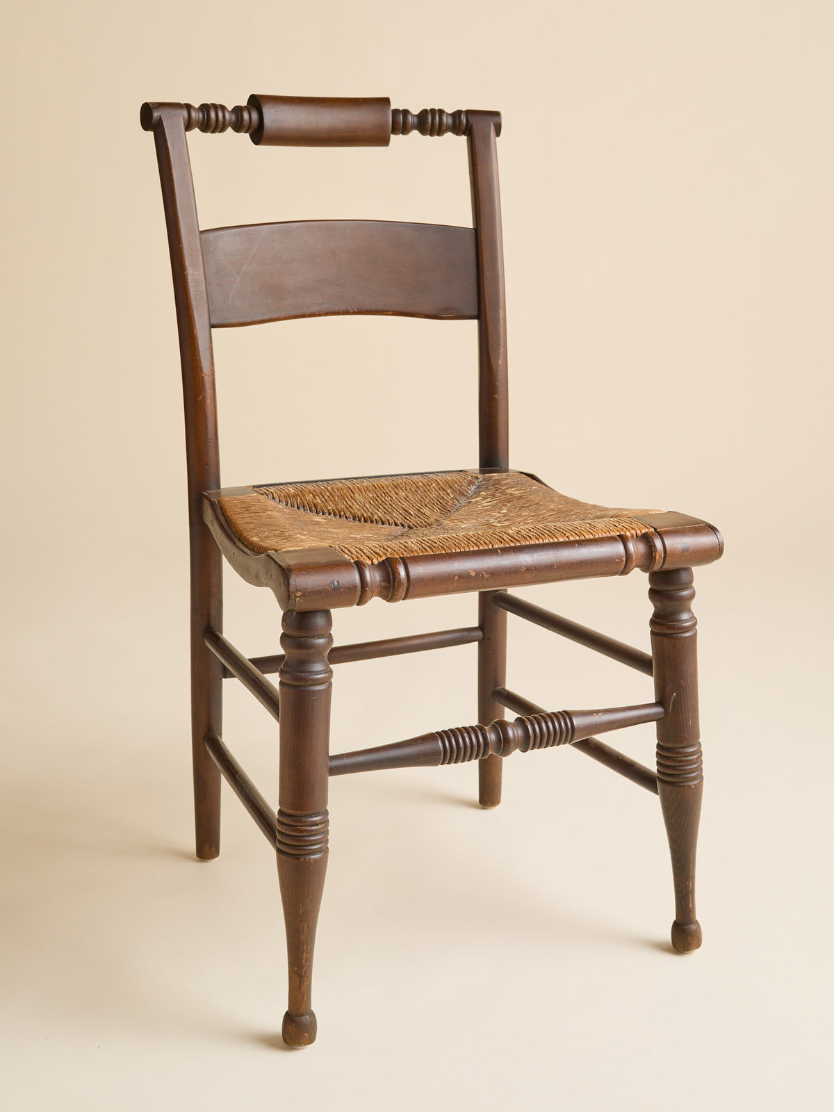 The Antique Mahogany and Rush Hall ChairsSeatingMiscellanea, etc.